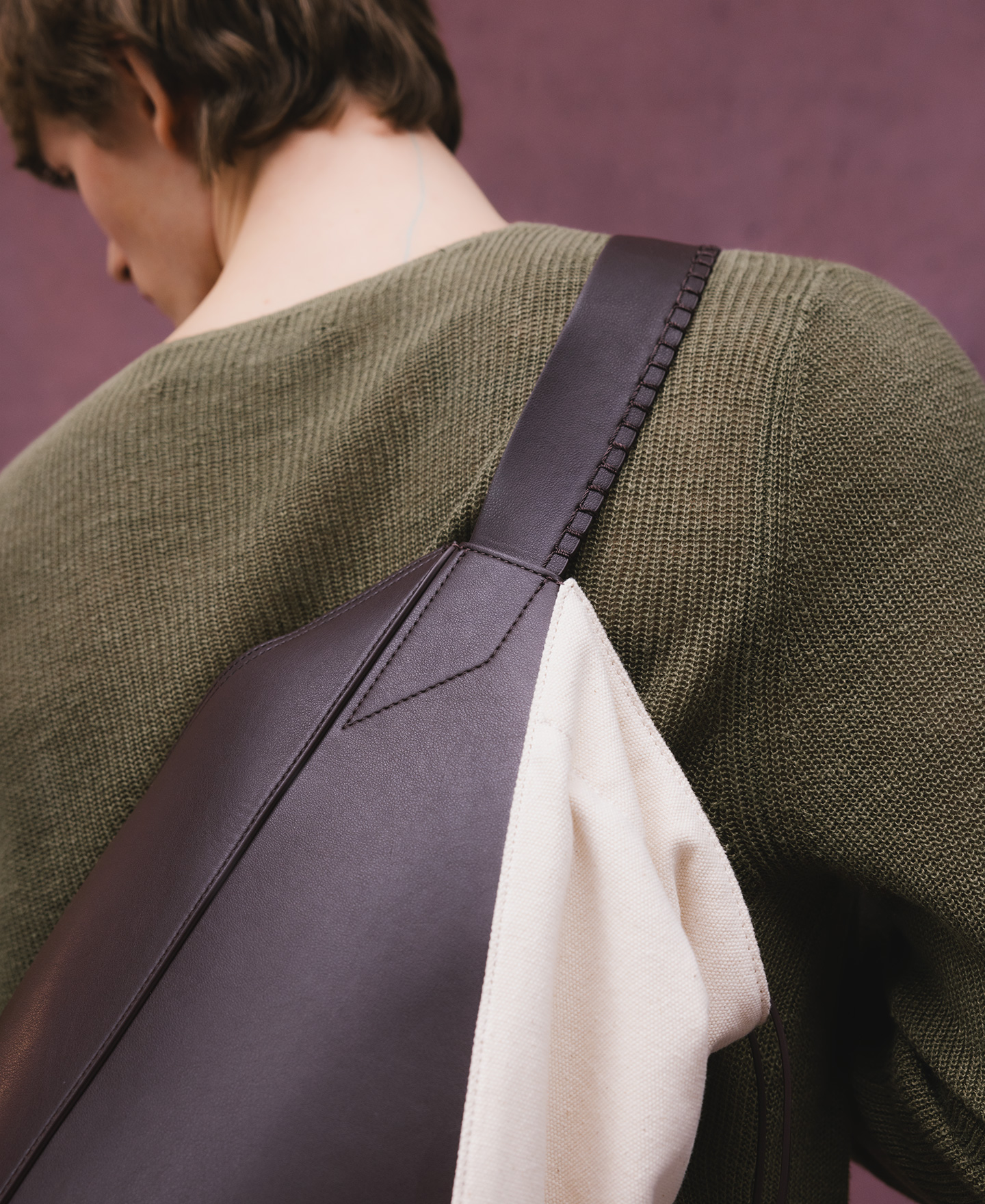 Bandolera crossbody algodón hombre image number 5