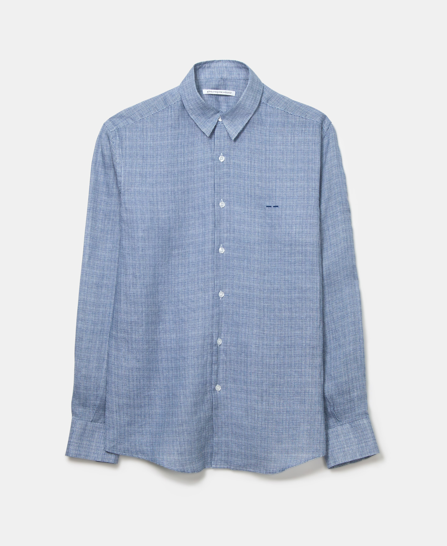 Camisa cuadro vichy en lino image number 5