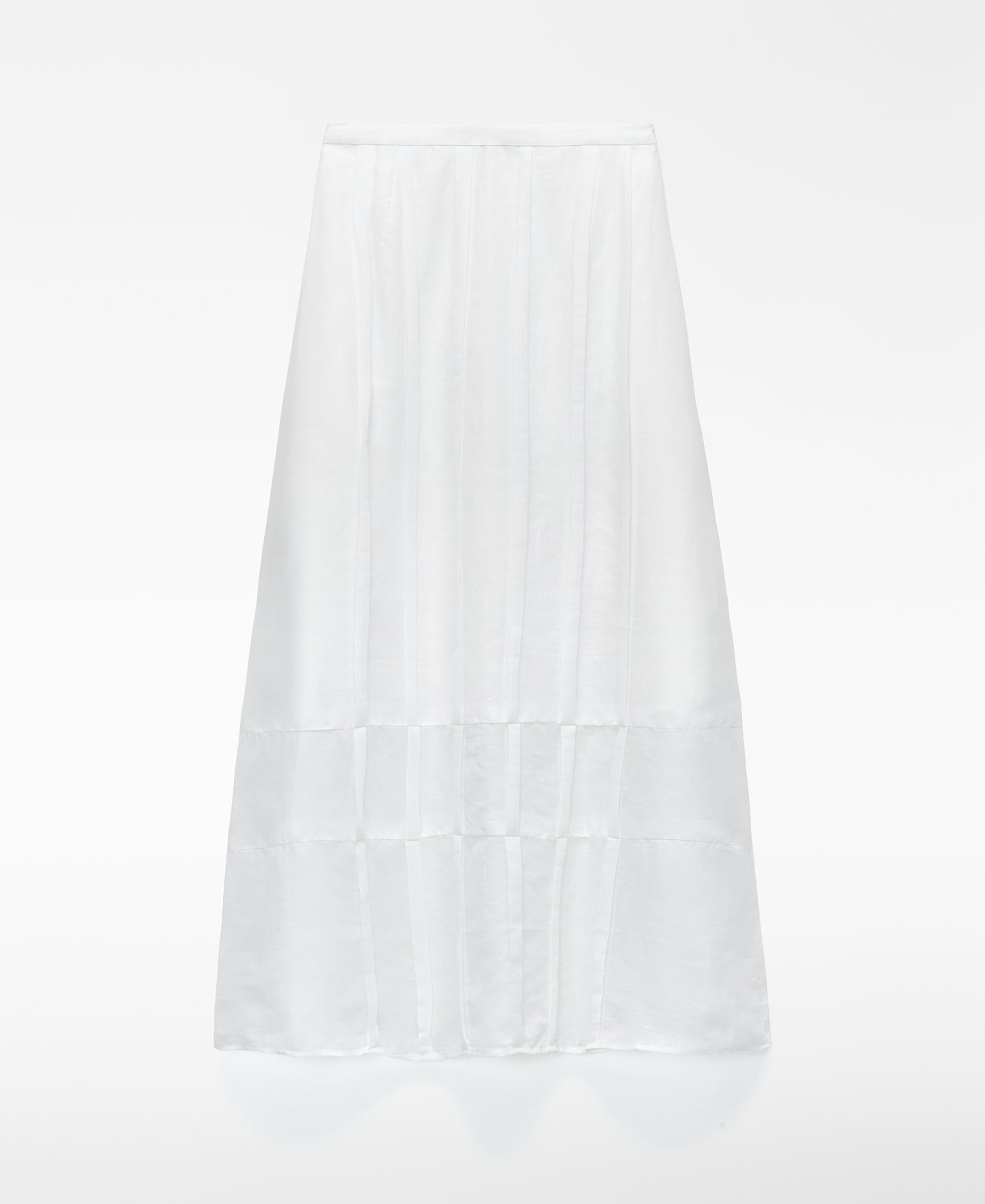 Falda evas&eacute; plisada ramio image number 5