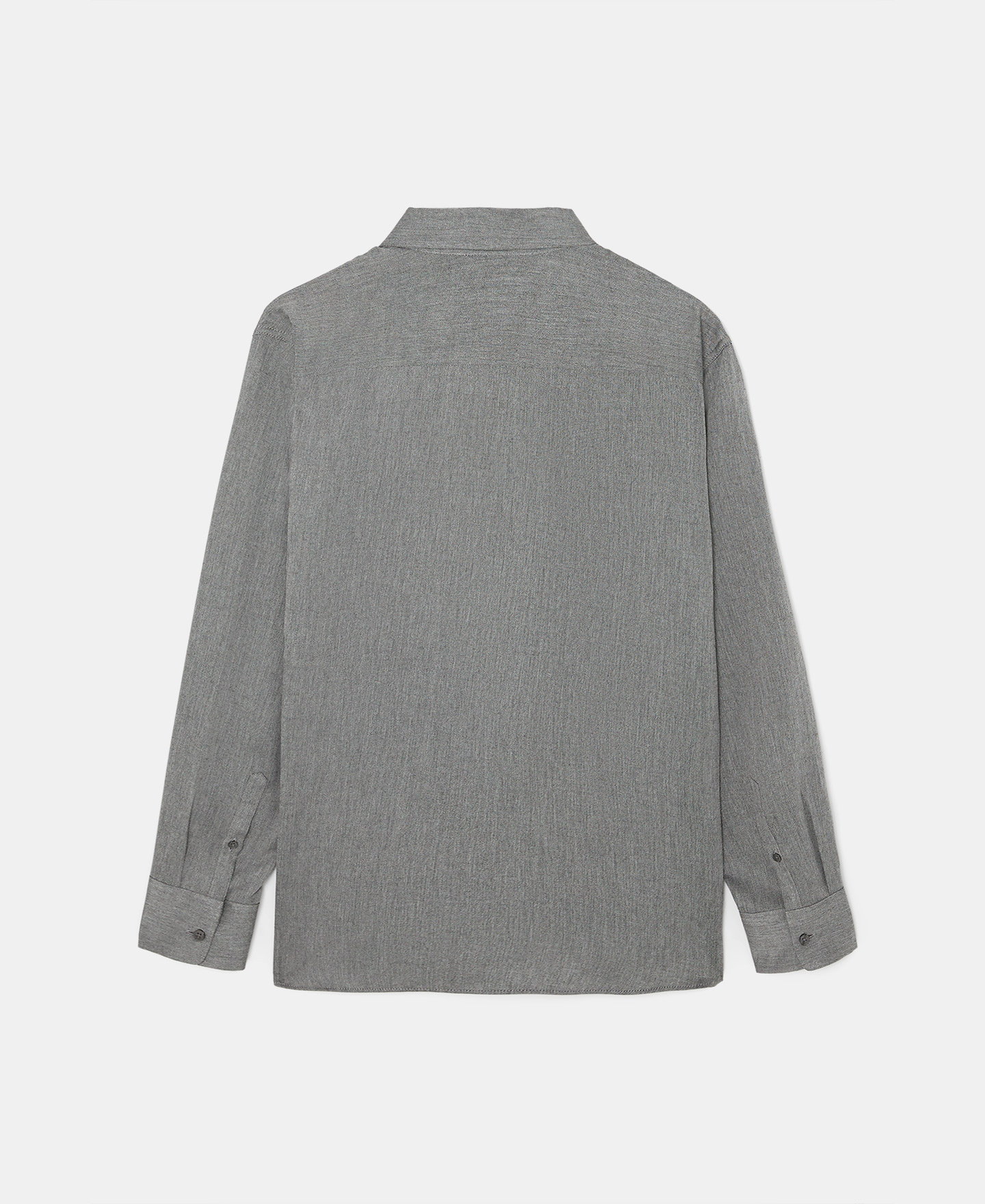 Viscose and nylon concealed button shirt image number 5