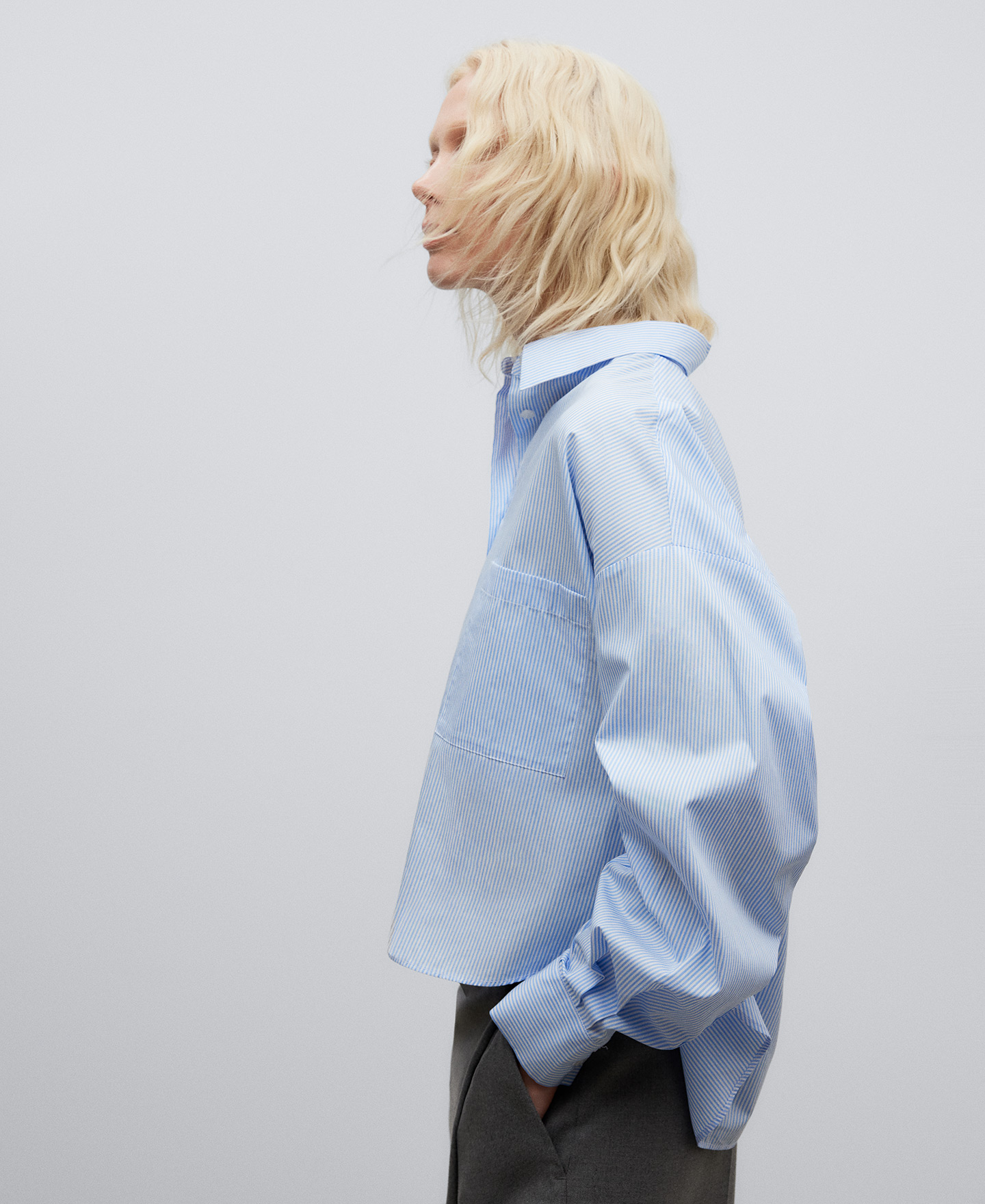 Camisa de rayas mujer image number 3