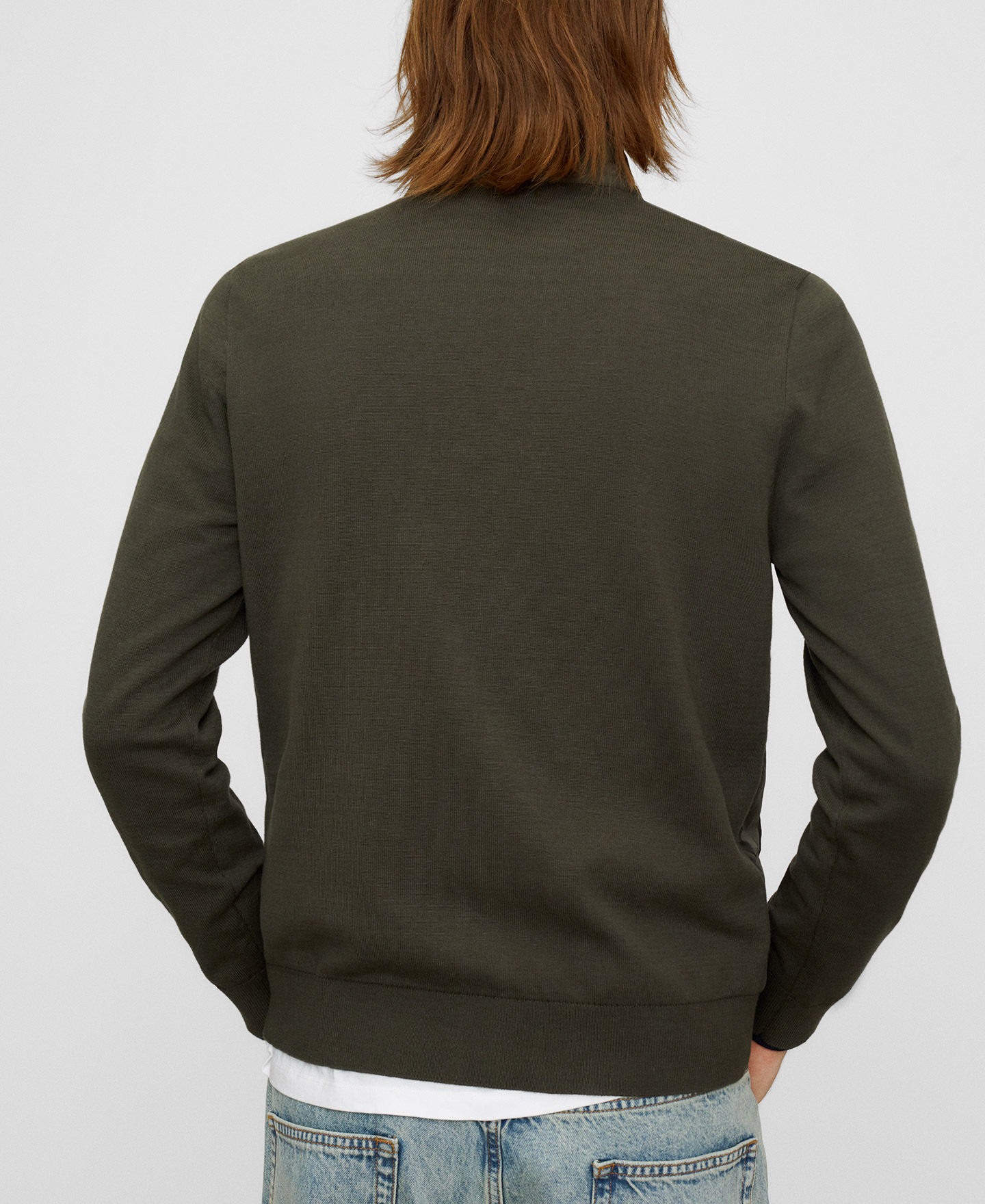 Nylon and knit padded jacket image number 2