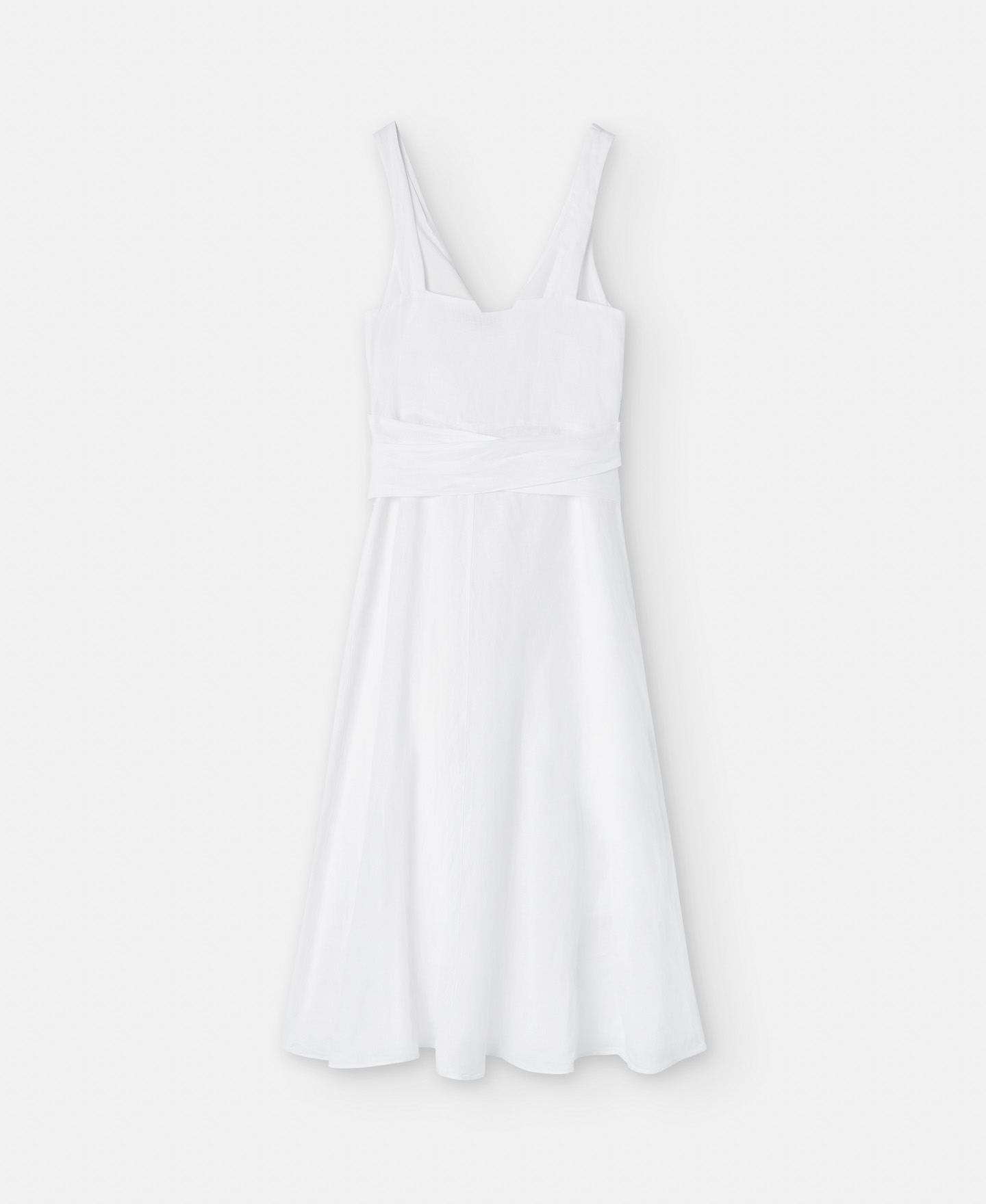 Flared dress in European linen image number 1