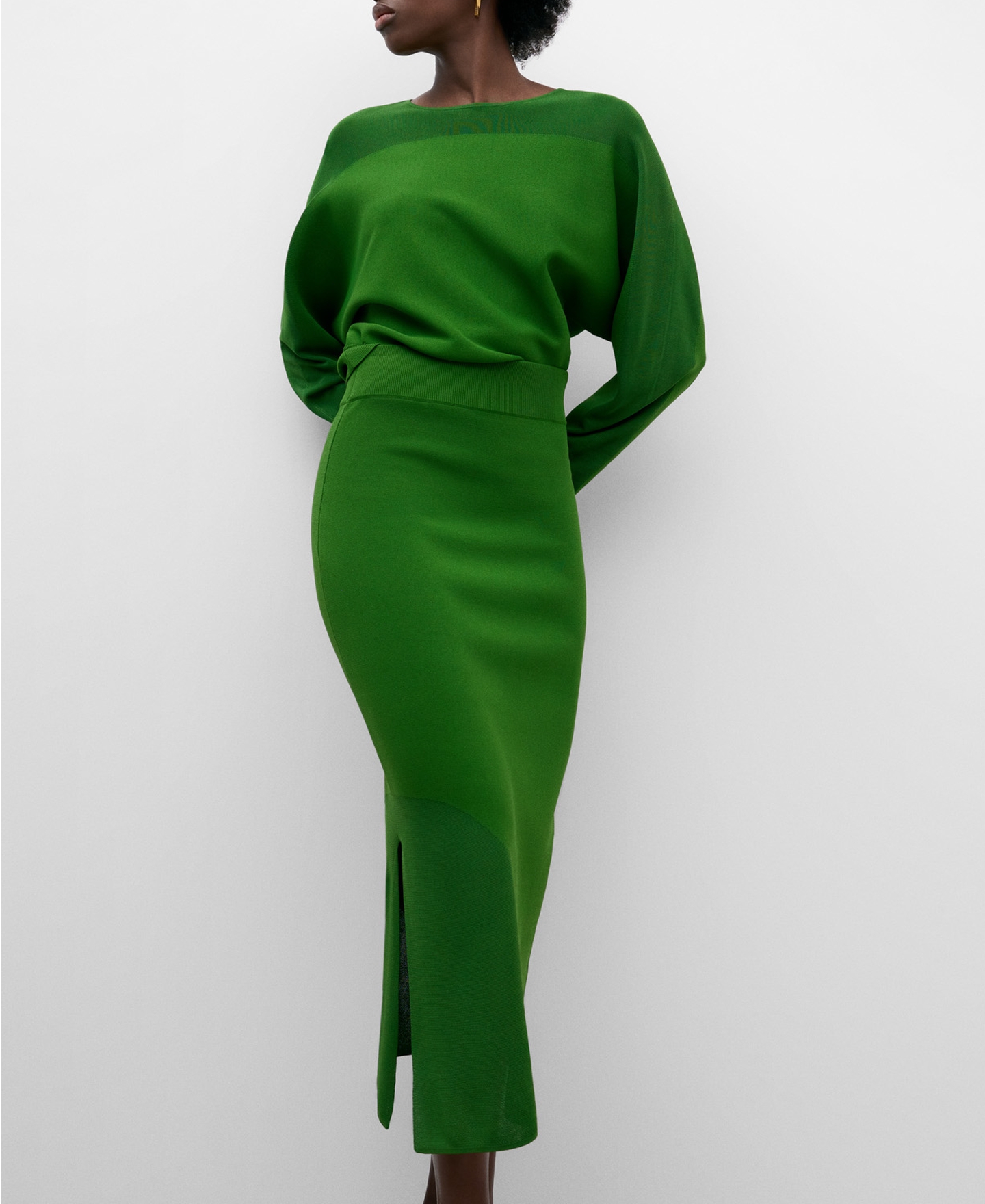 Knitted pencil skirt image number 3