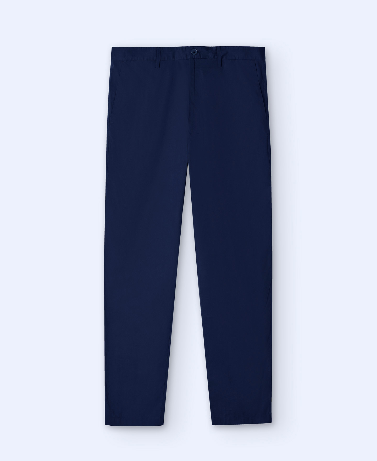Cotton poplin straight trousers image number 4