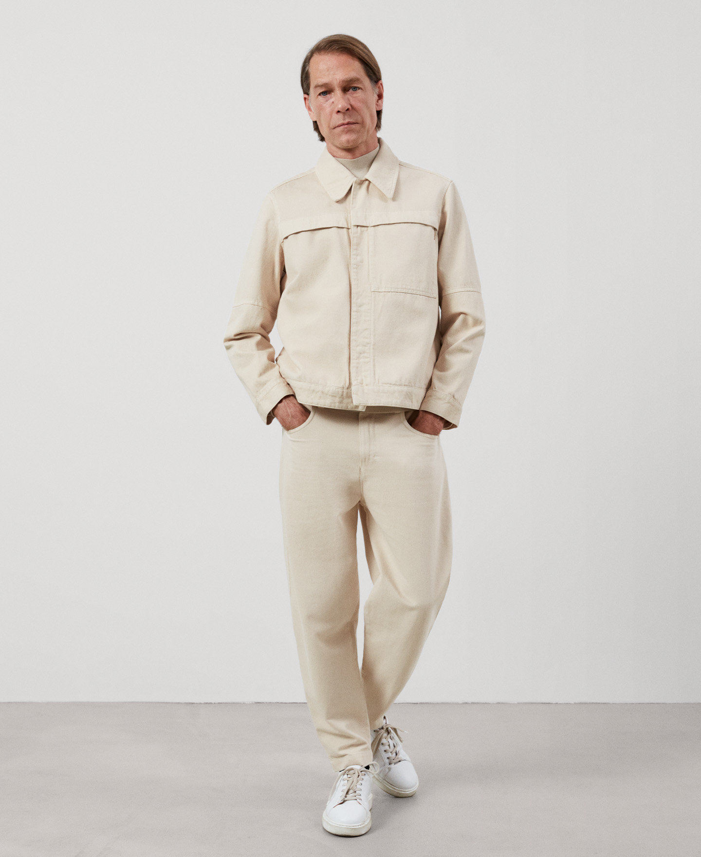Merino wool perkins collar sweater image number 1