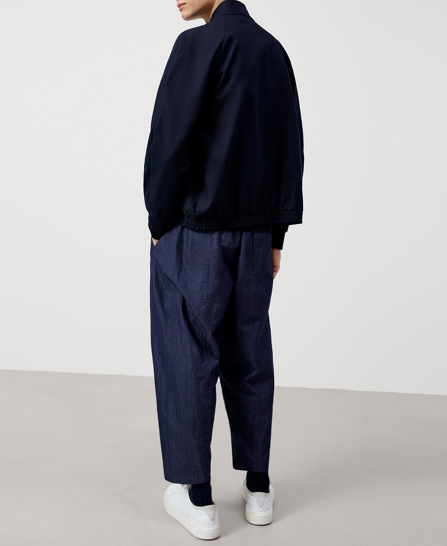 Stretch cotton Mao collar jacket image number 2