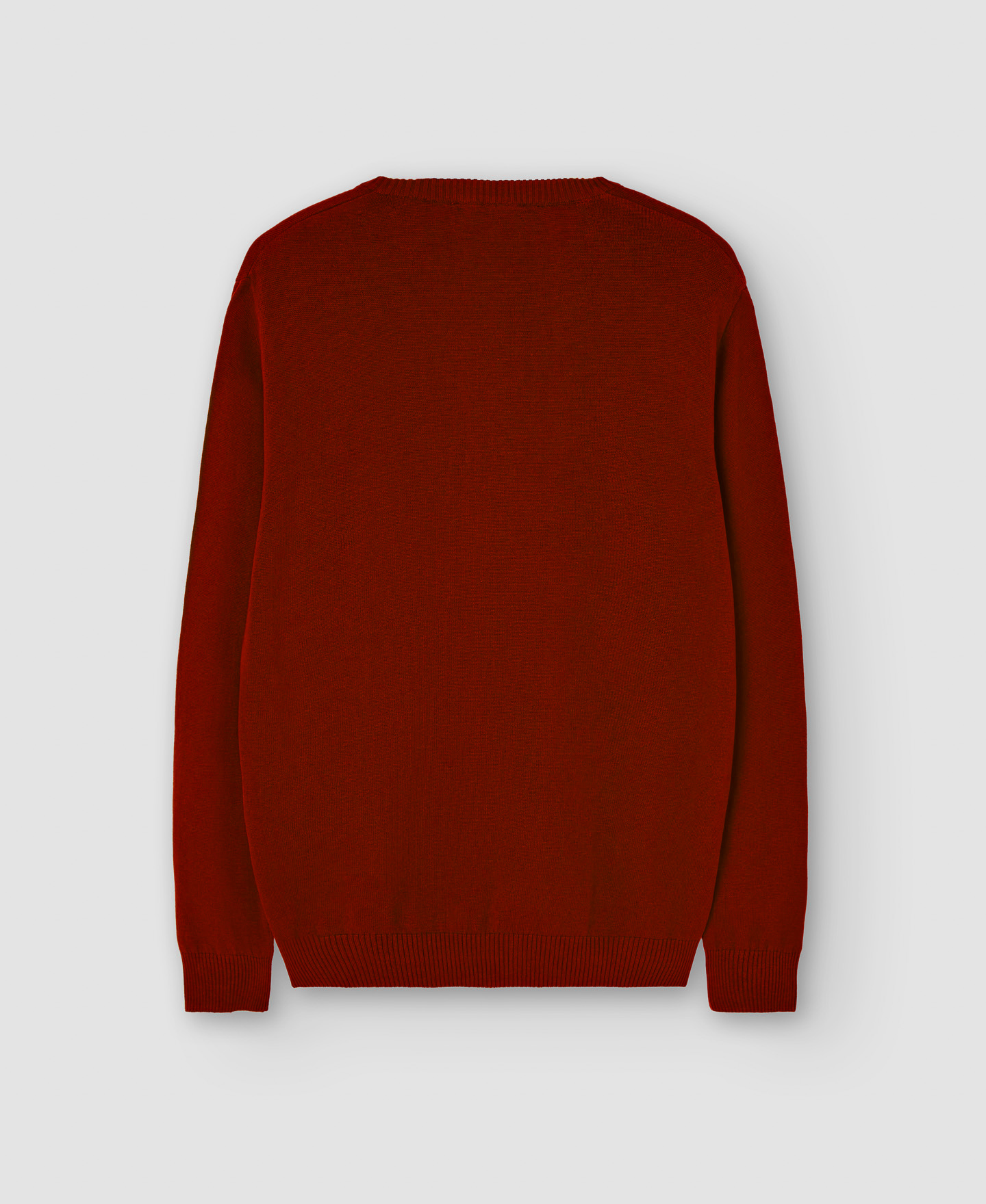 Cotton and wool V-neck sweater image number 5
