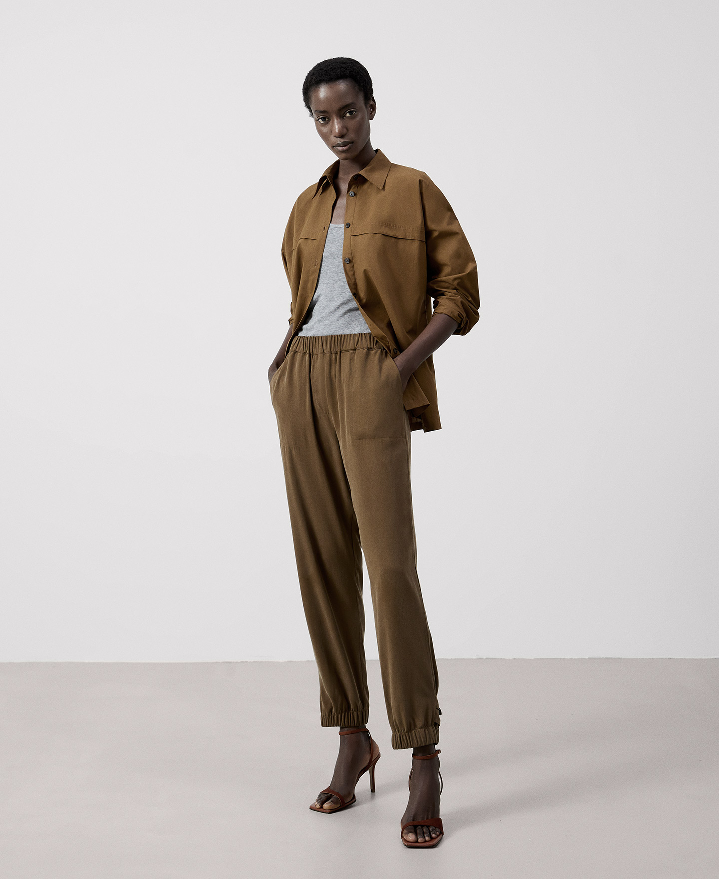 Responsible Lyocell jogger trousers image number 1