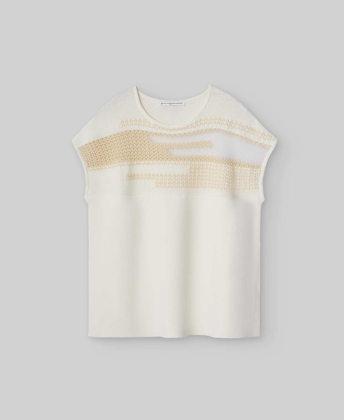 Semi-transparent jacquard sweater woman image number 4