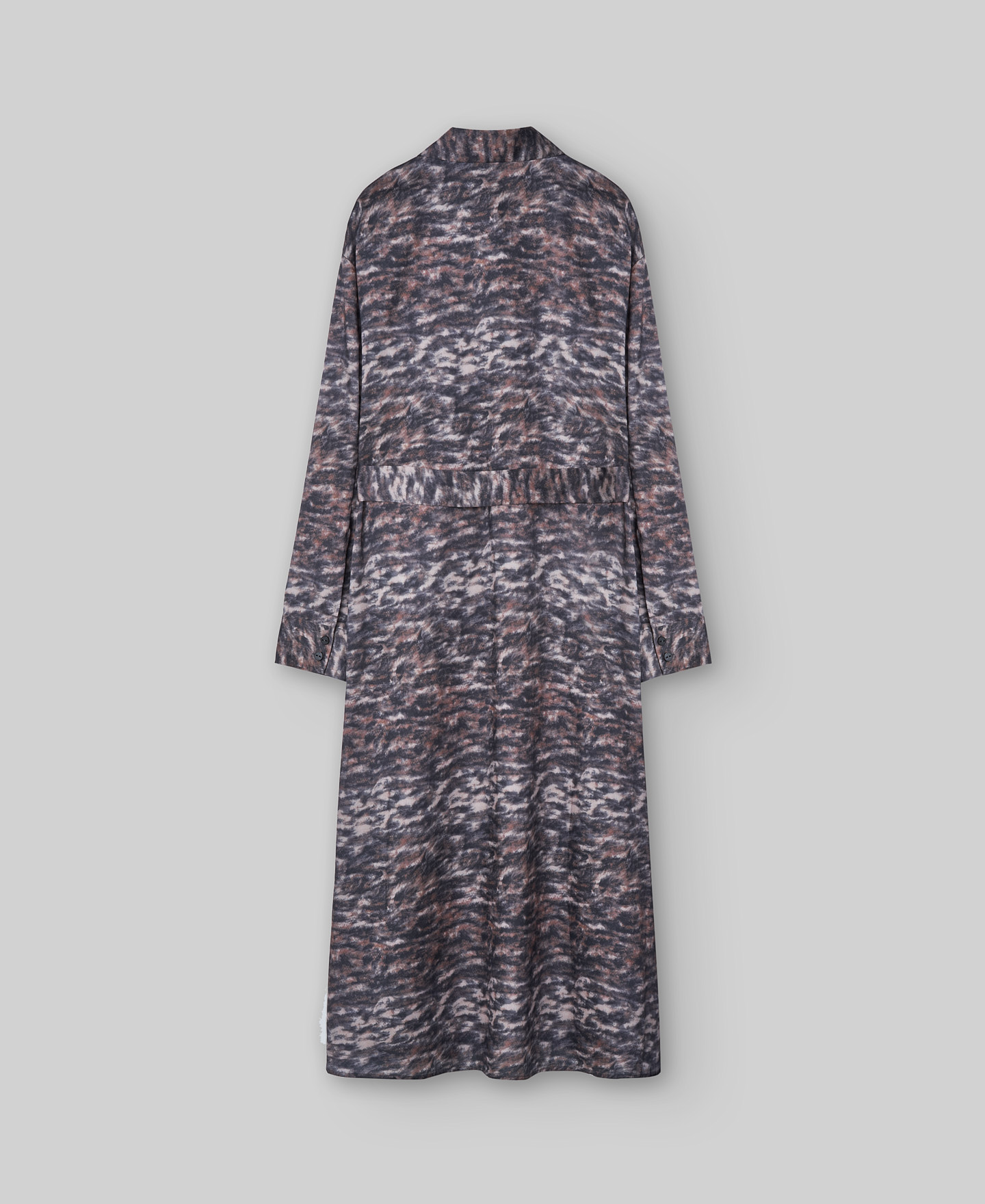 Animal print shirt dress woman image number 5