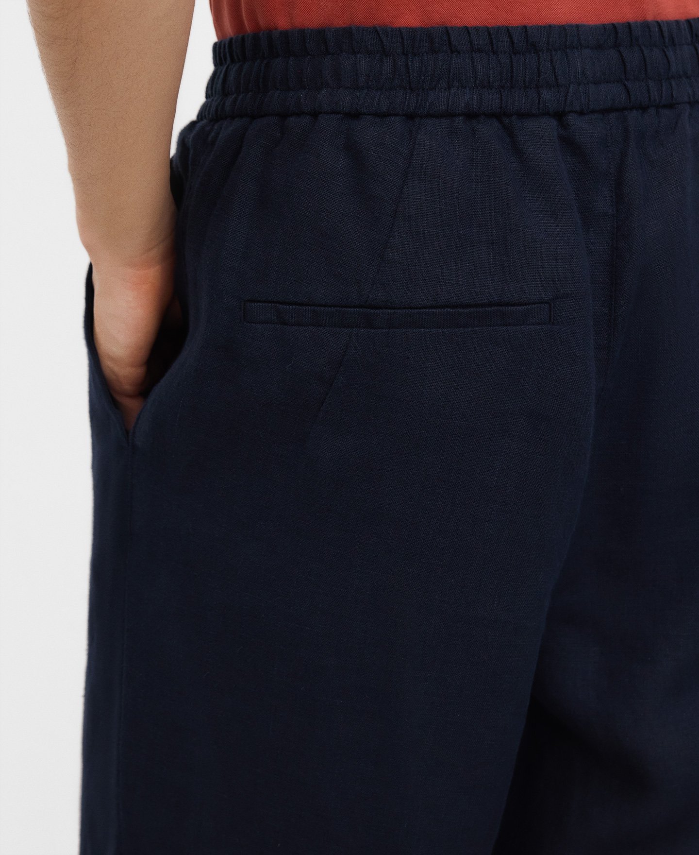 European linen jogger trousers image number 3