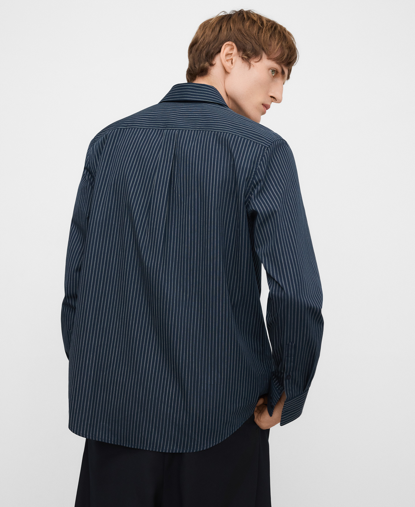 Organic cotton regular fit striped shirt image number 2