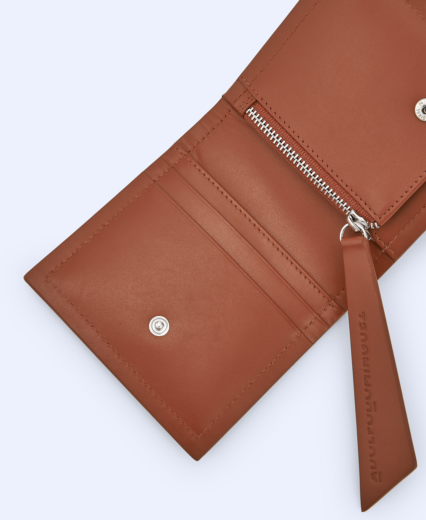 Asymmetric leather wallet image number 2