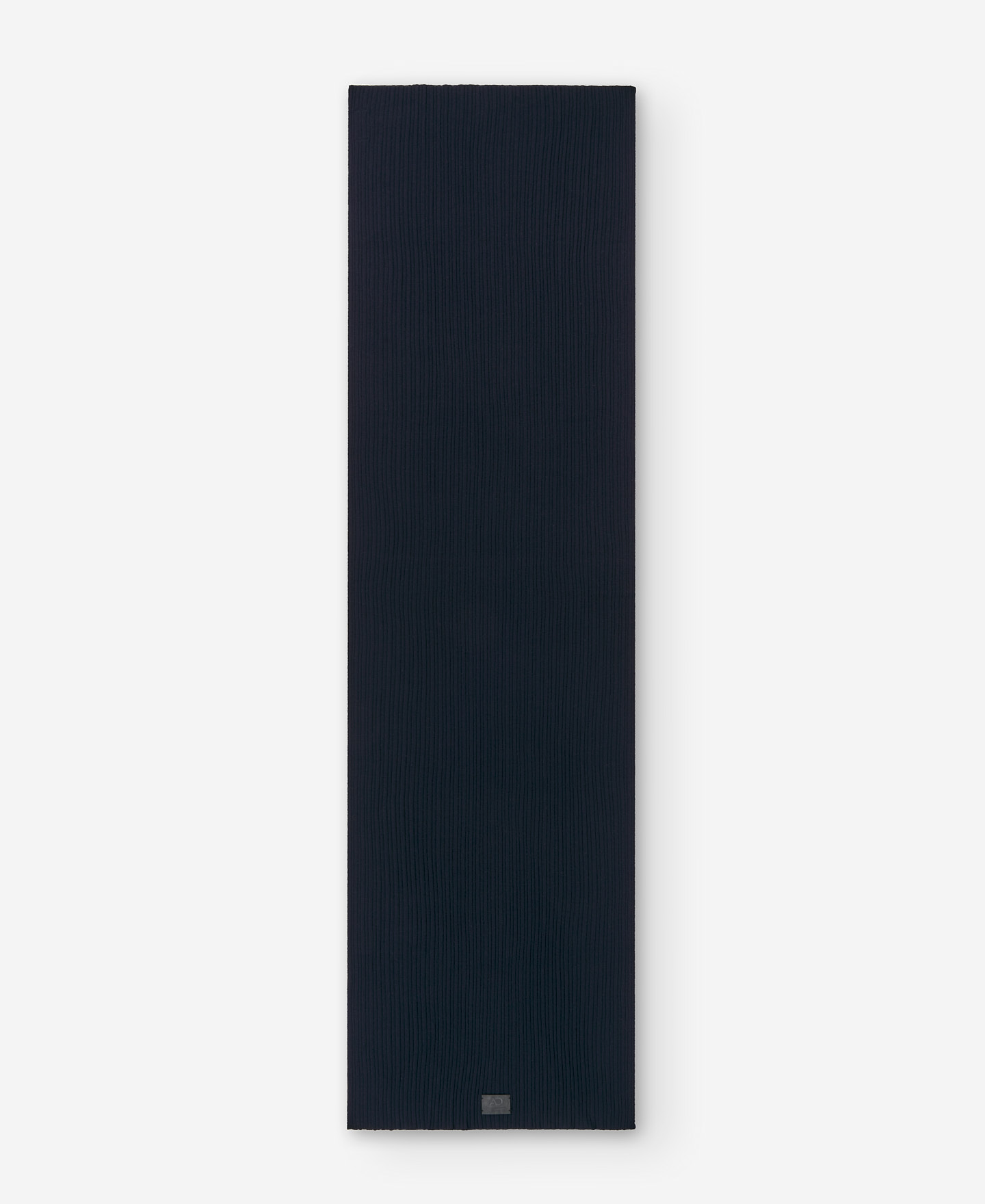 Bufanda azul marino lana merino hombre image number 0