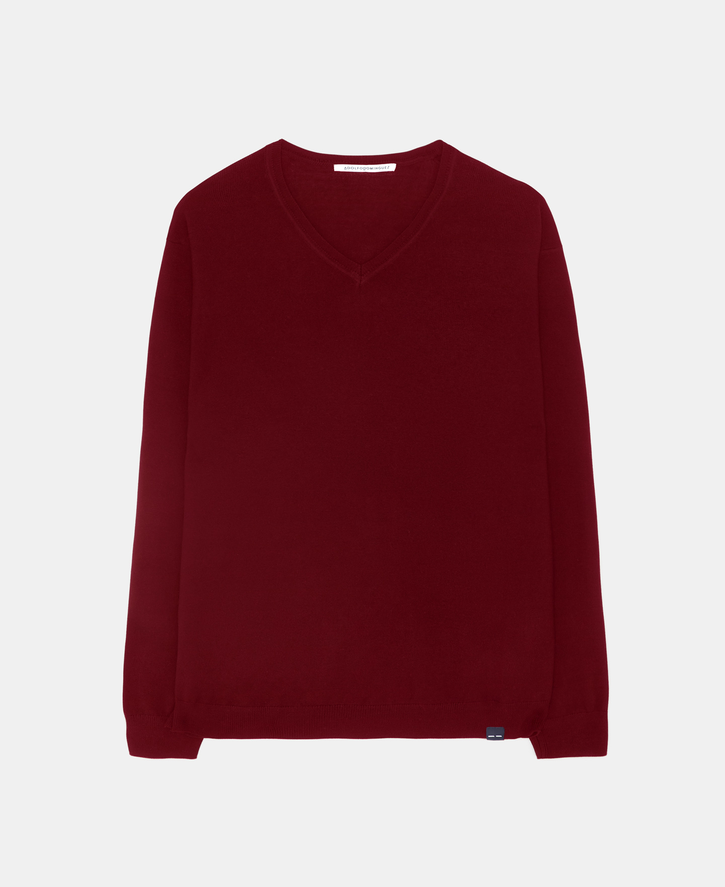 V-neck merino wool sweater image number 4