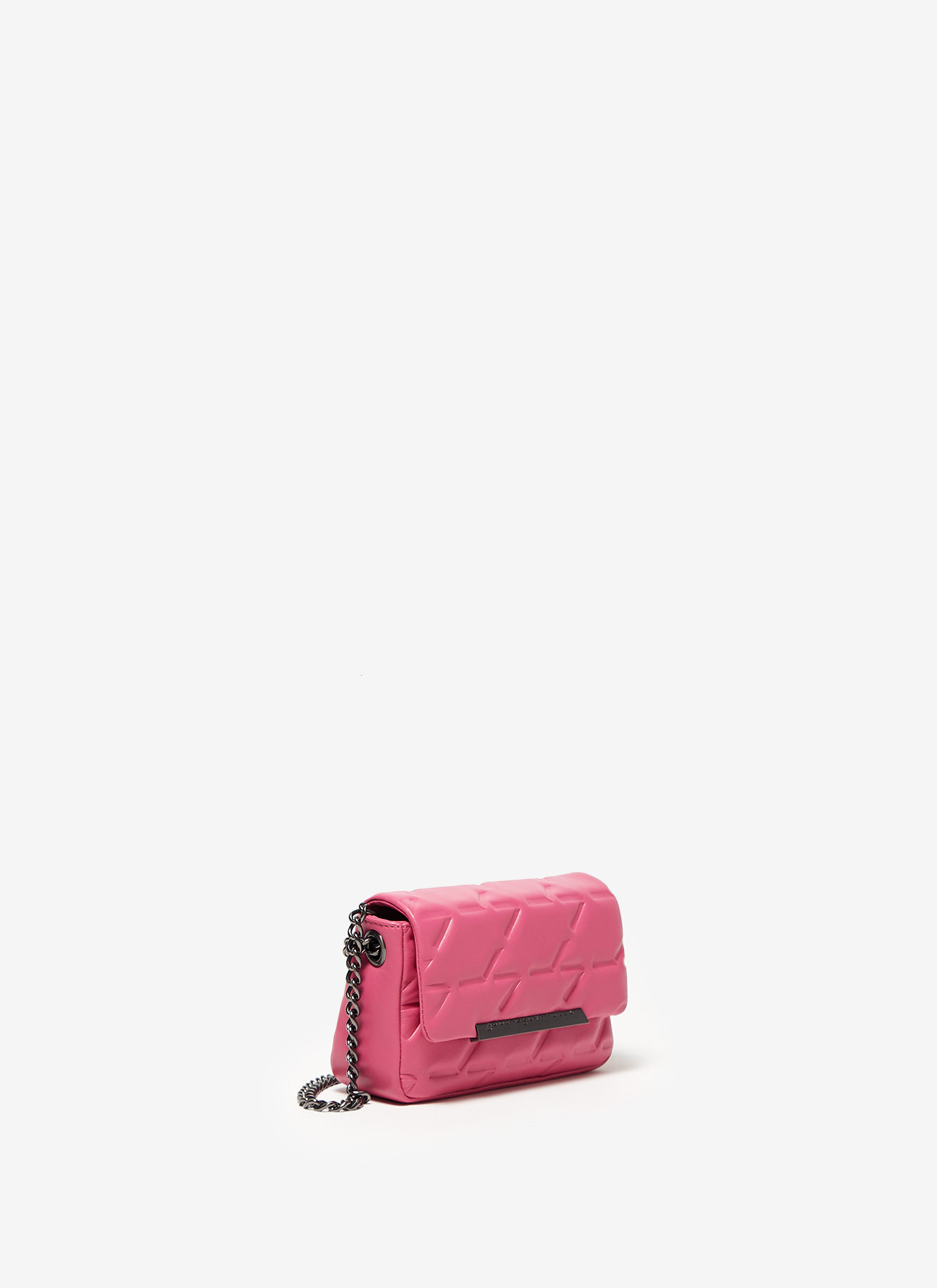 Small quilted leather flapped bag image number 1