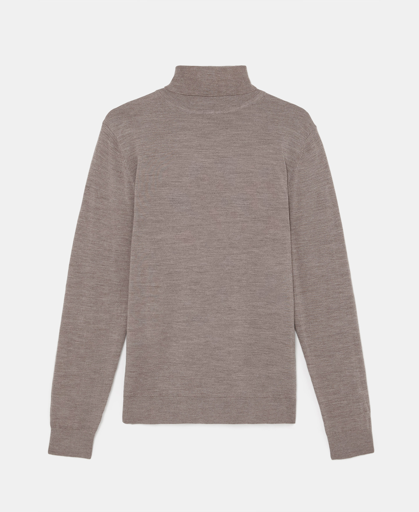 Jersey cuello alto en lana merino image number 5