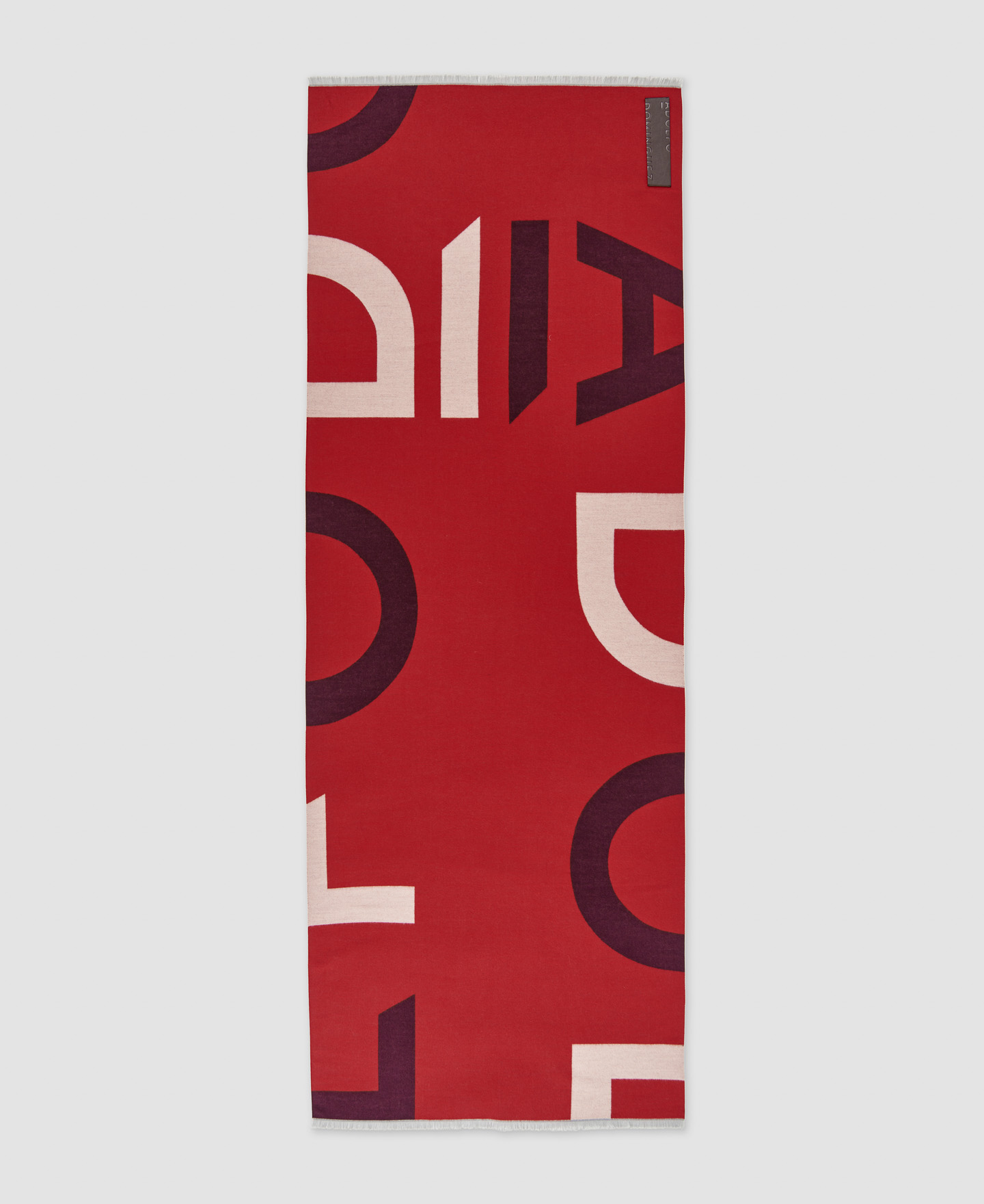 Tow-tone maxi logo scarf image number 0