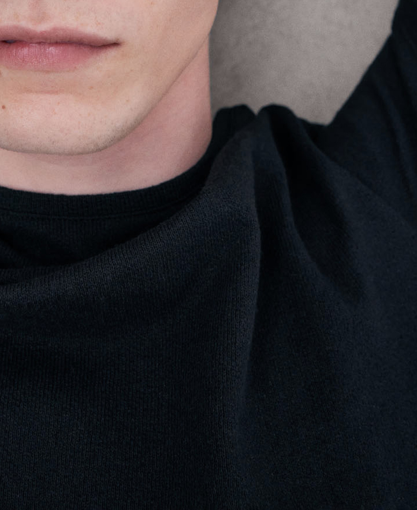 Organic cotton black T-shirt image number 3