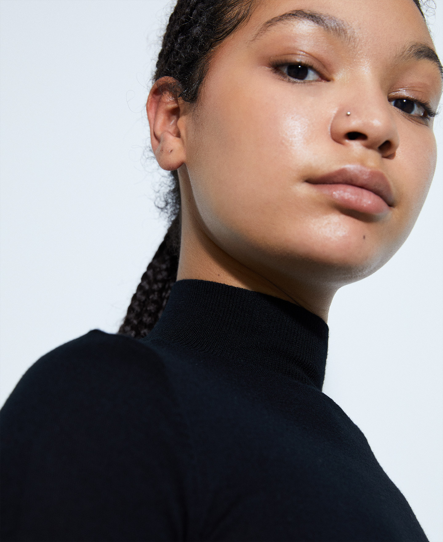 Merino wool perkins collar sweater image number 3