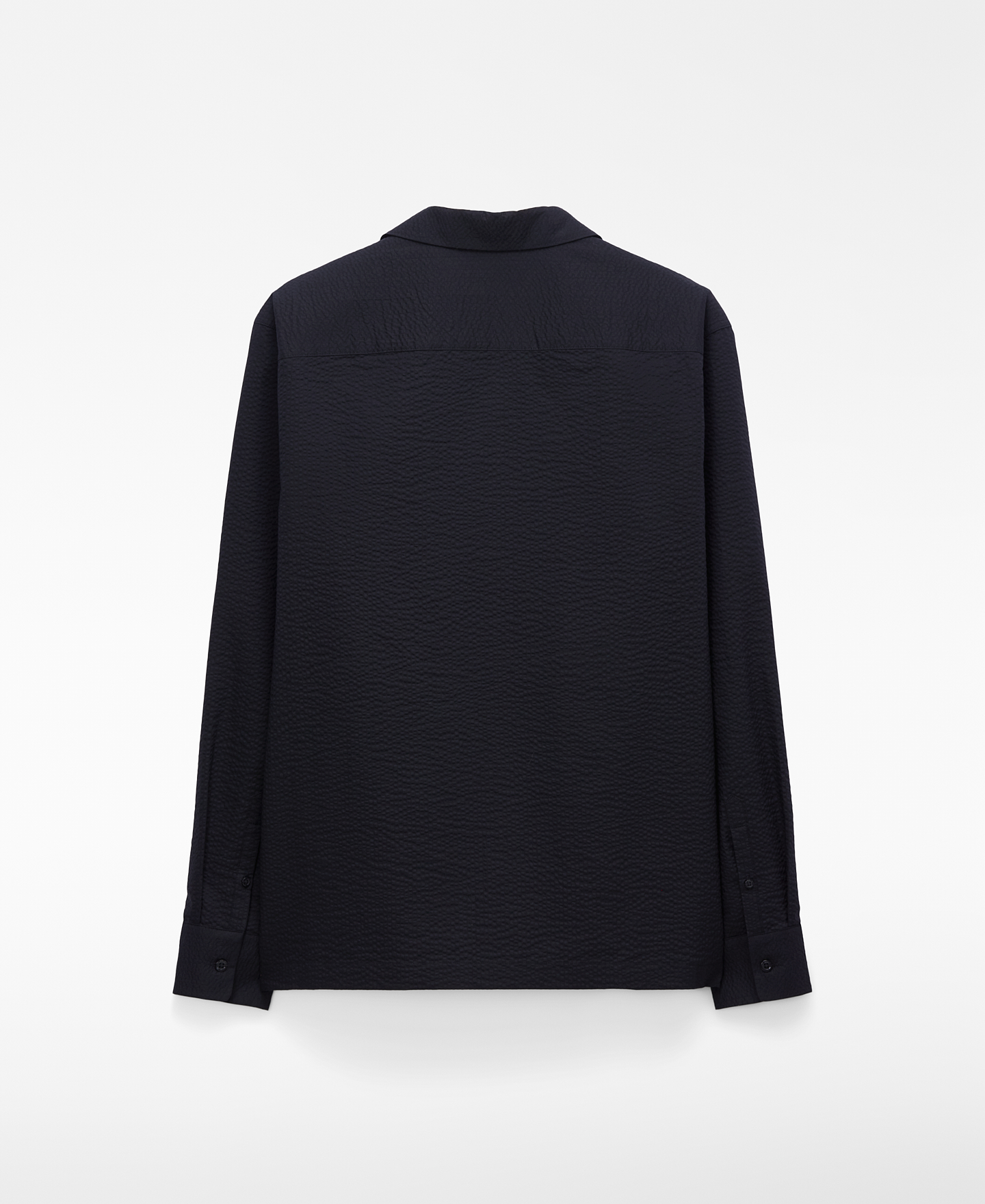 Chemise &agrave; col bowling en coton seersucker image number 6