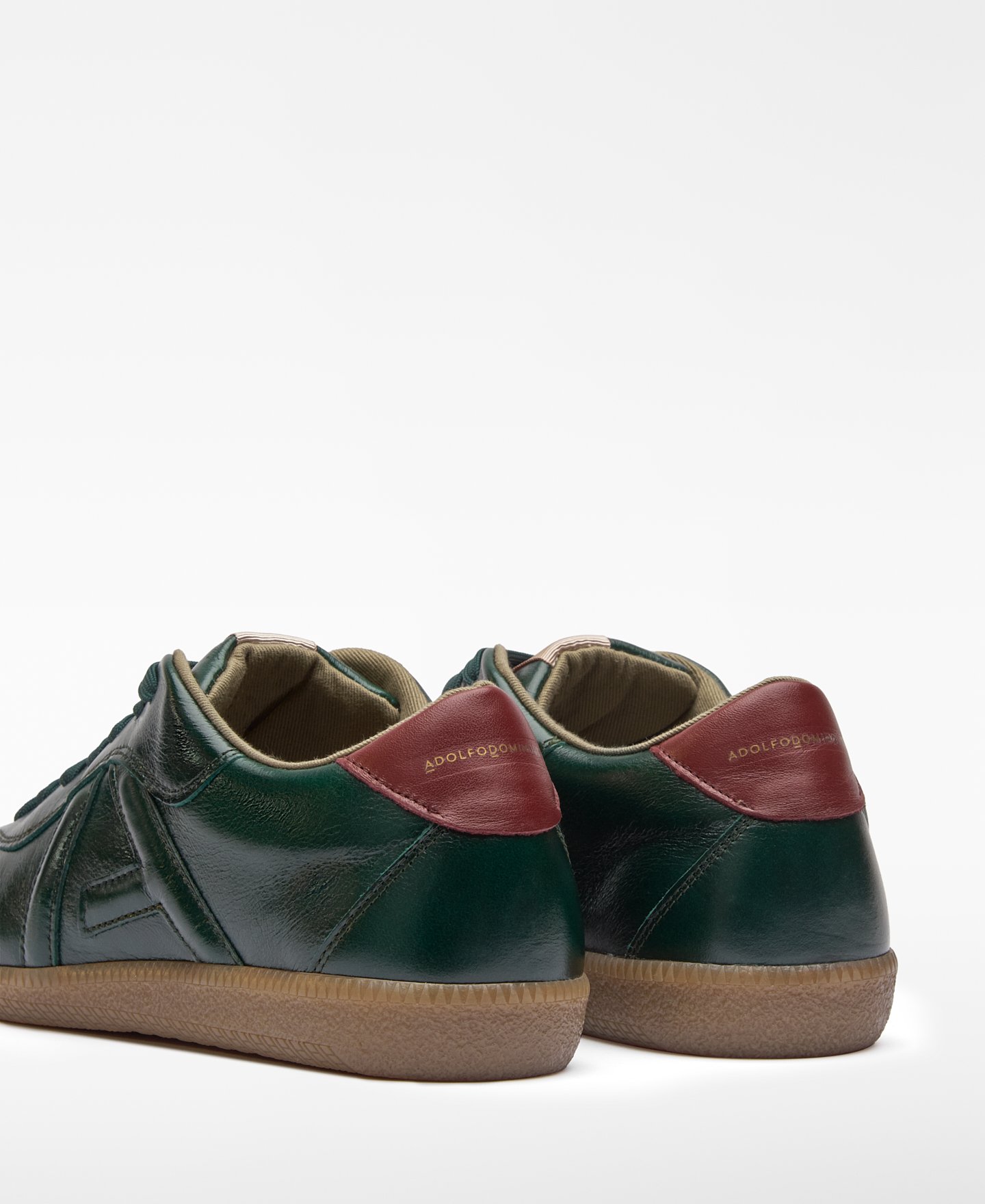 Zapatilla piel maxi logo mujer image number 2