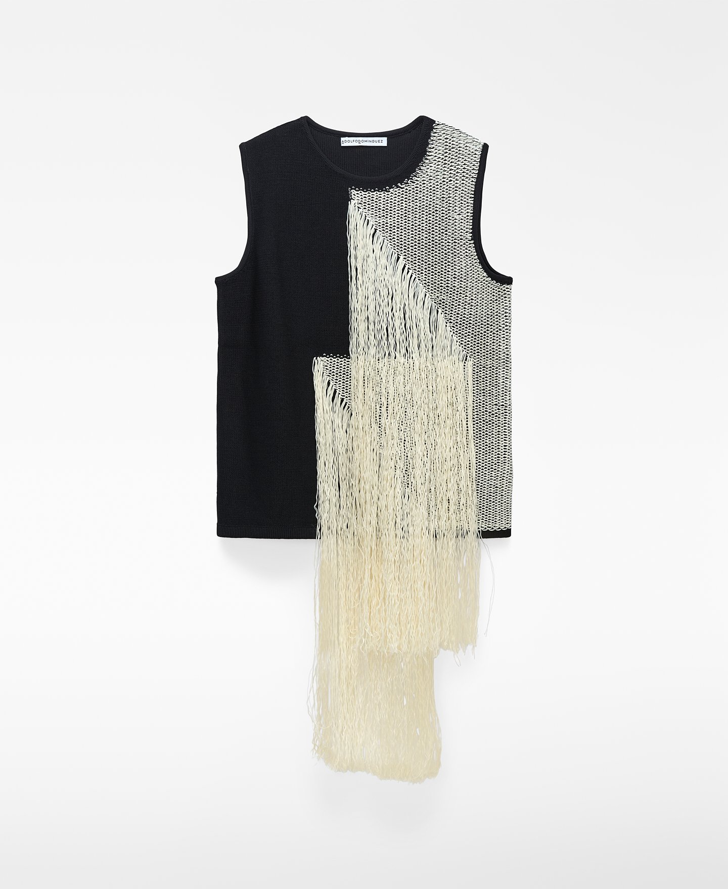 Top punto intarsia flecos image number 4