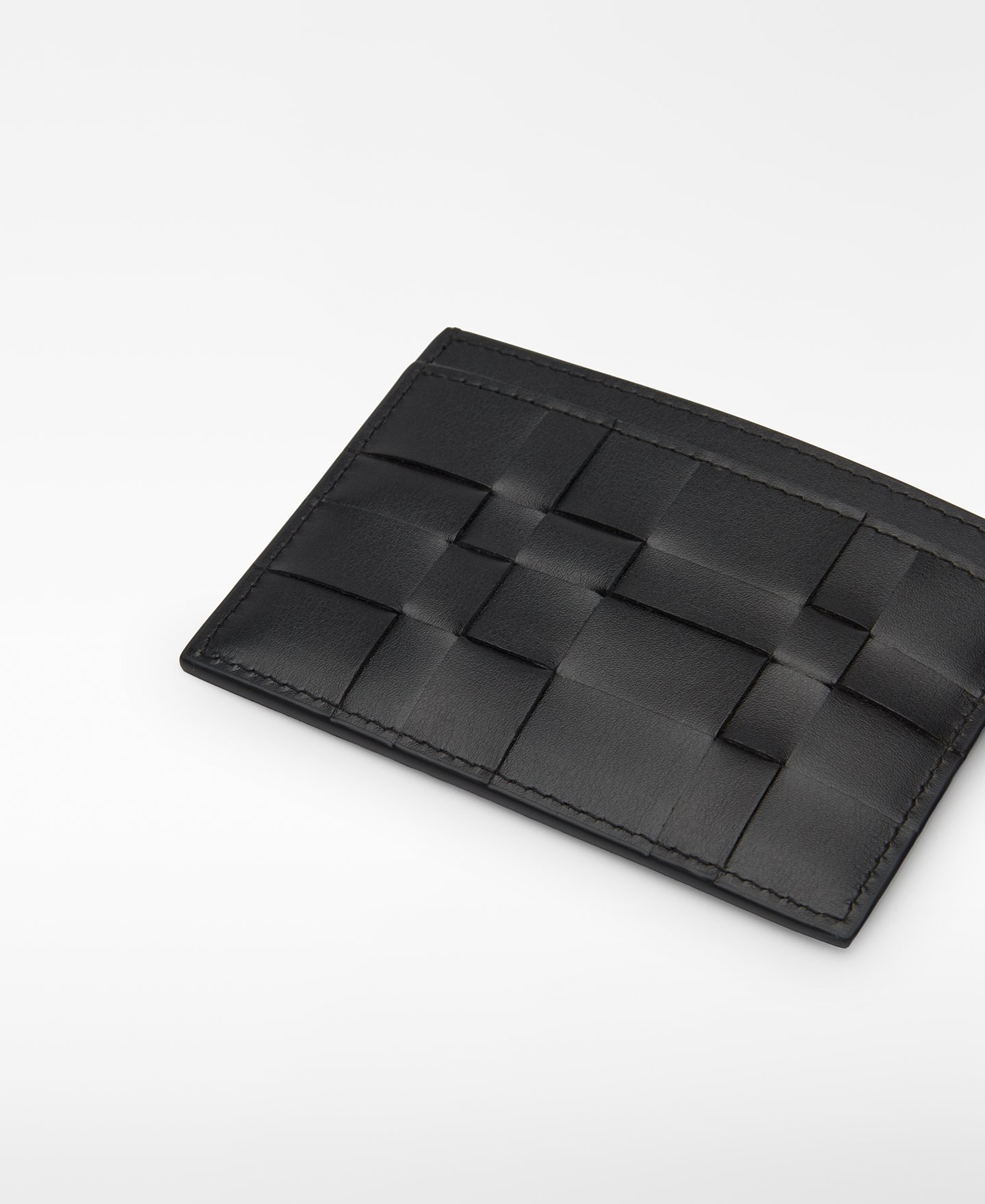 Braided leather card holder image number 2