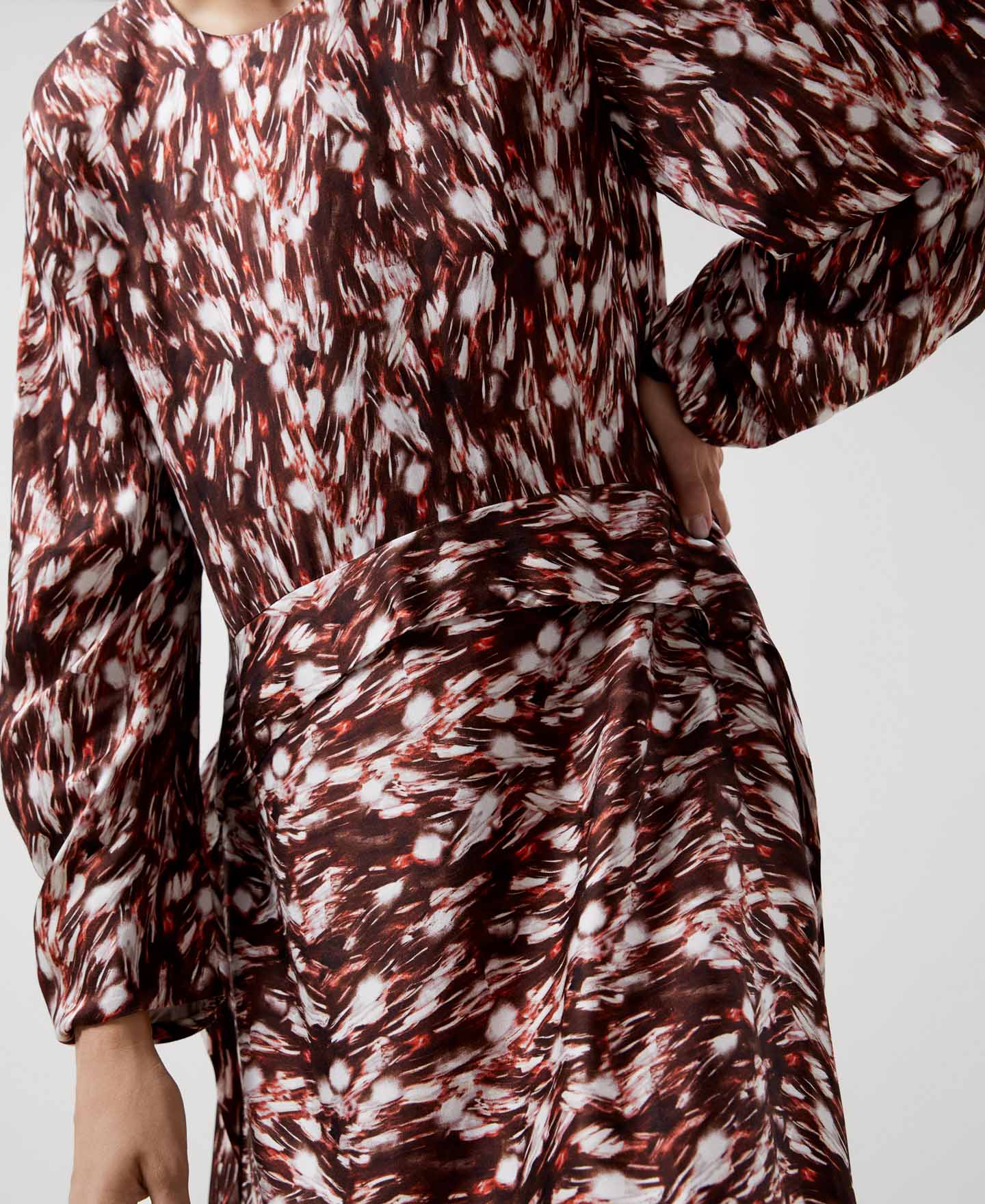 Vestido midi Preforma en viscosa image number 3