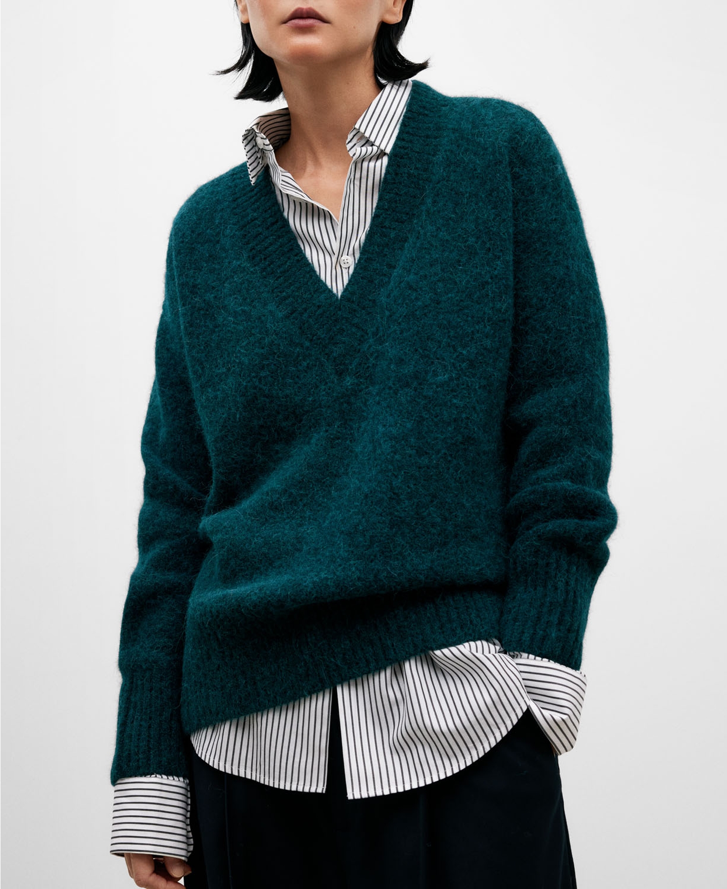 V-neck sweater for women image number 0