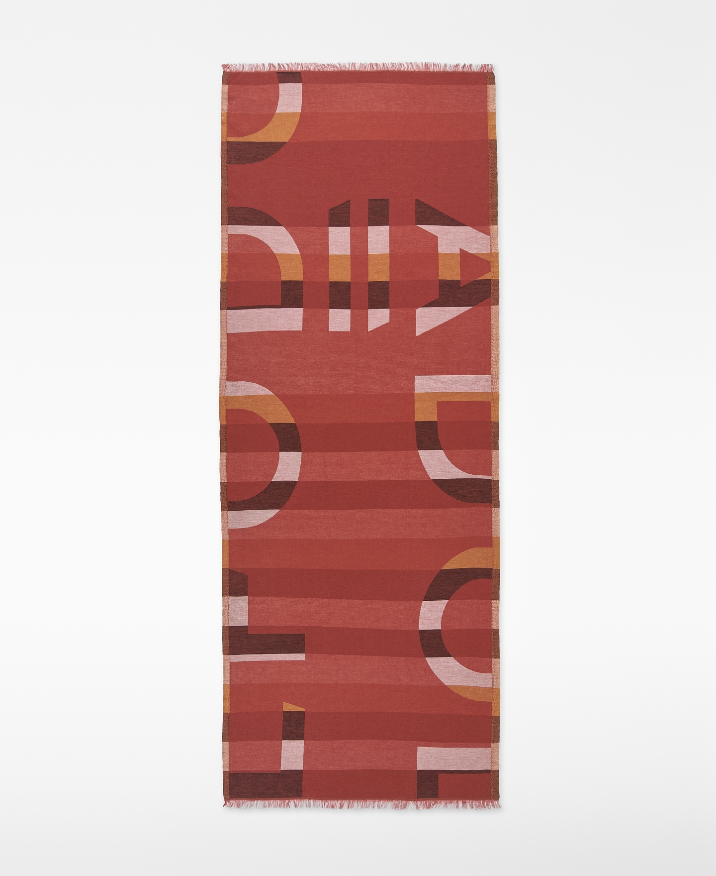 Chal jacquard maxi logo rayas mujer image number 0