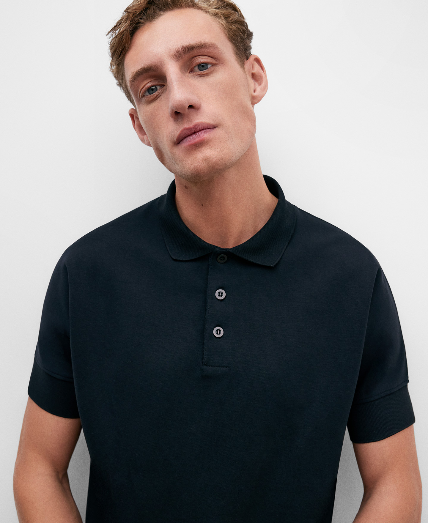 Oversize cotton polo shirt | AD Europa