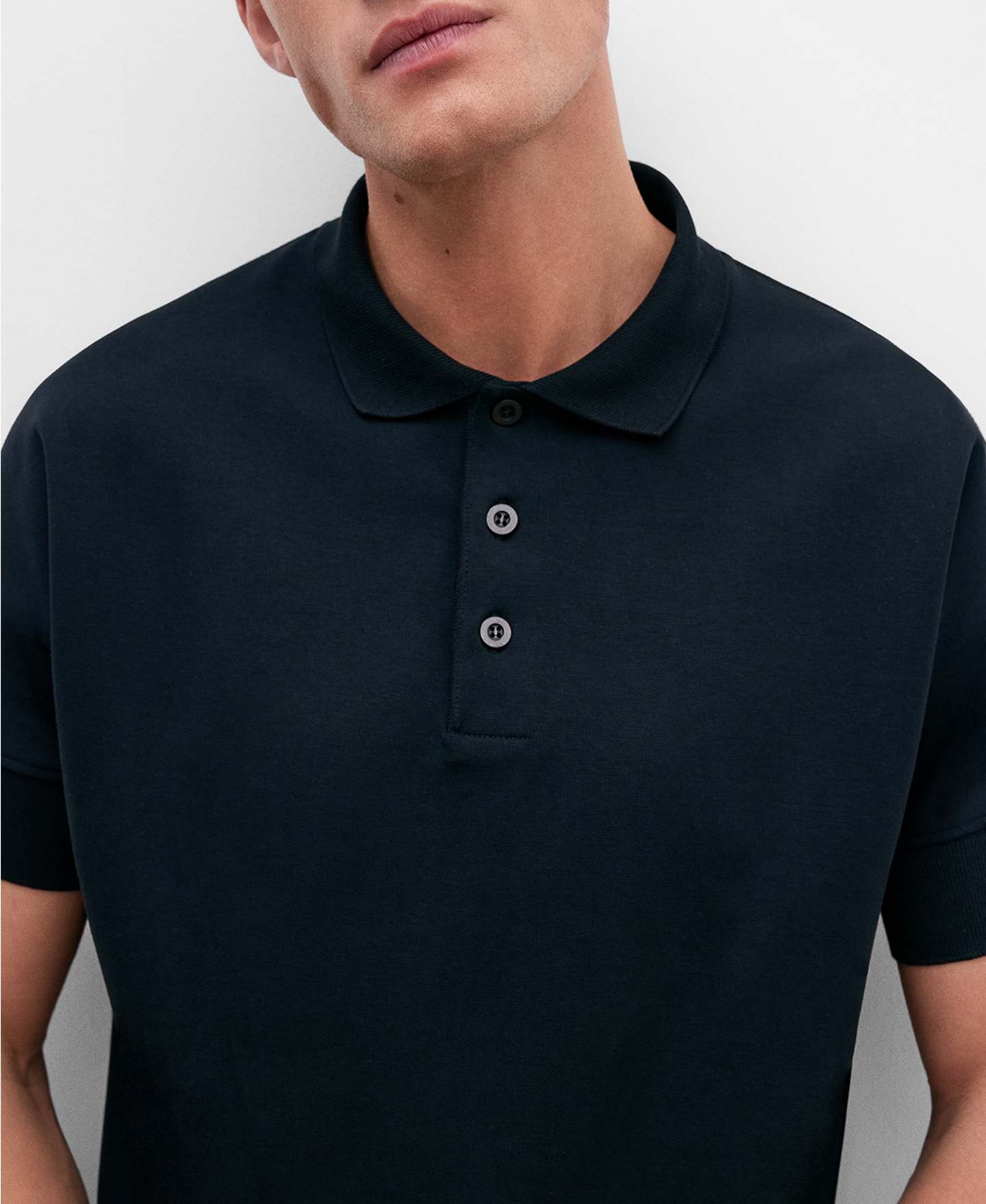 Polo oversize en algodón image number 3