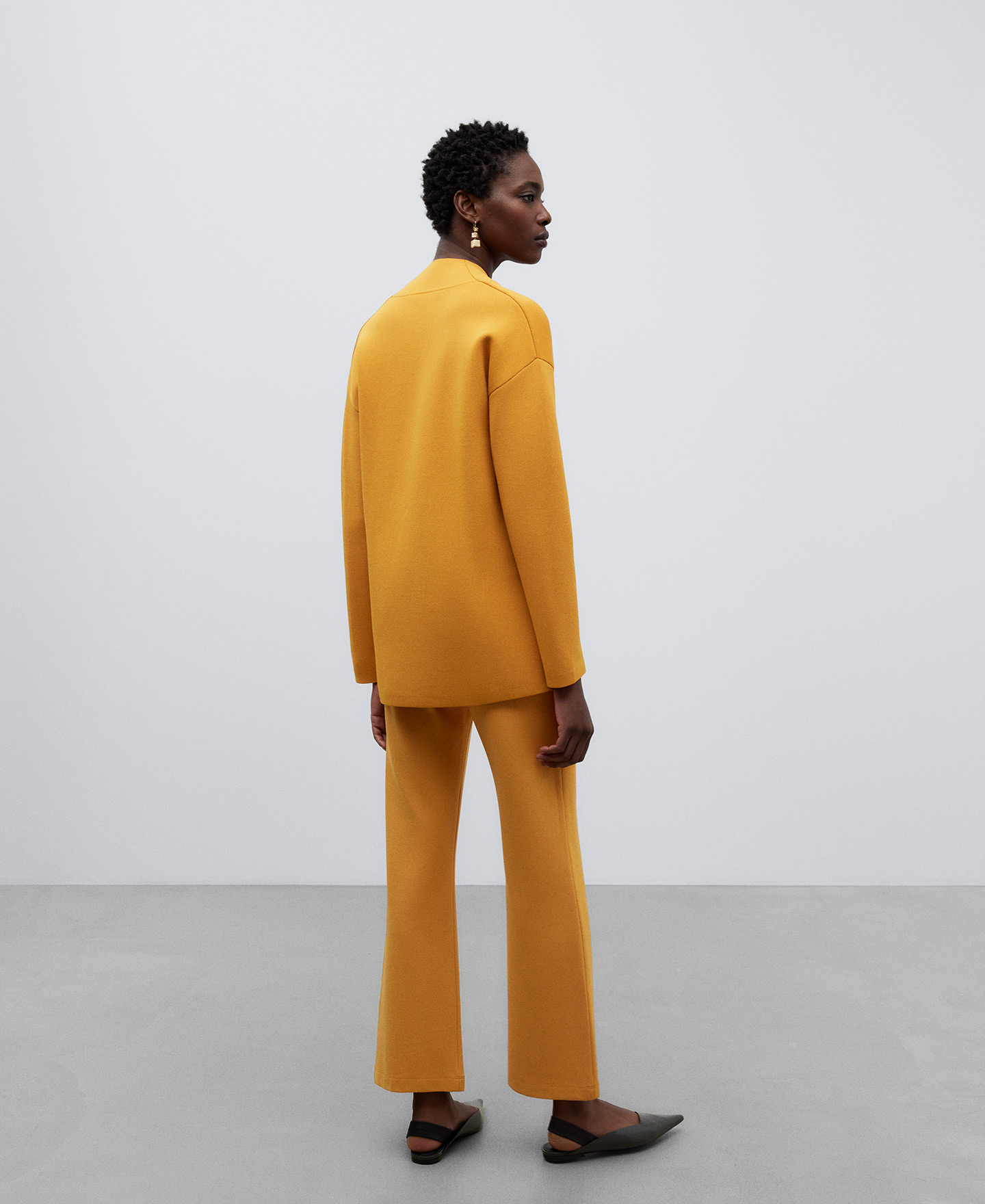 Viscose ankle-length woman trousers image number 2