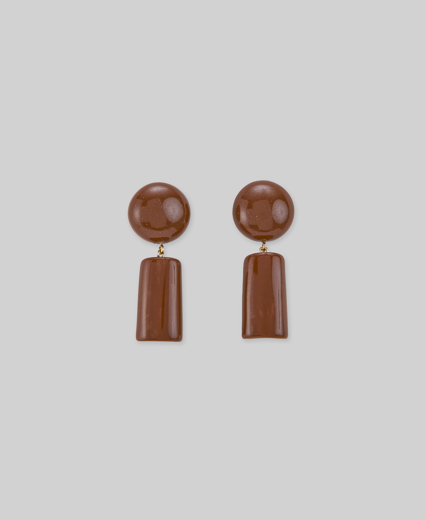 Pendientes geom&eacute;tricos resina mujer image number 0