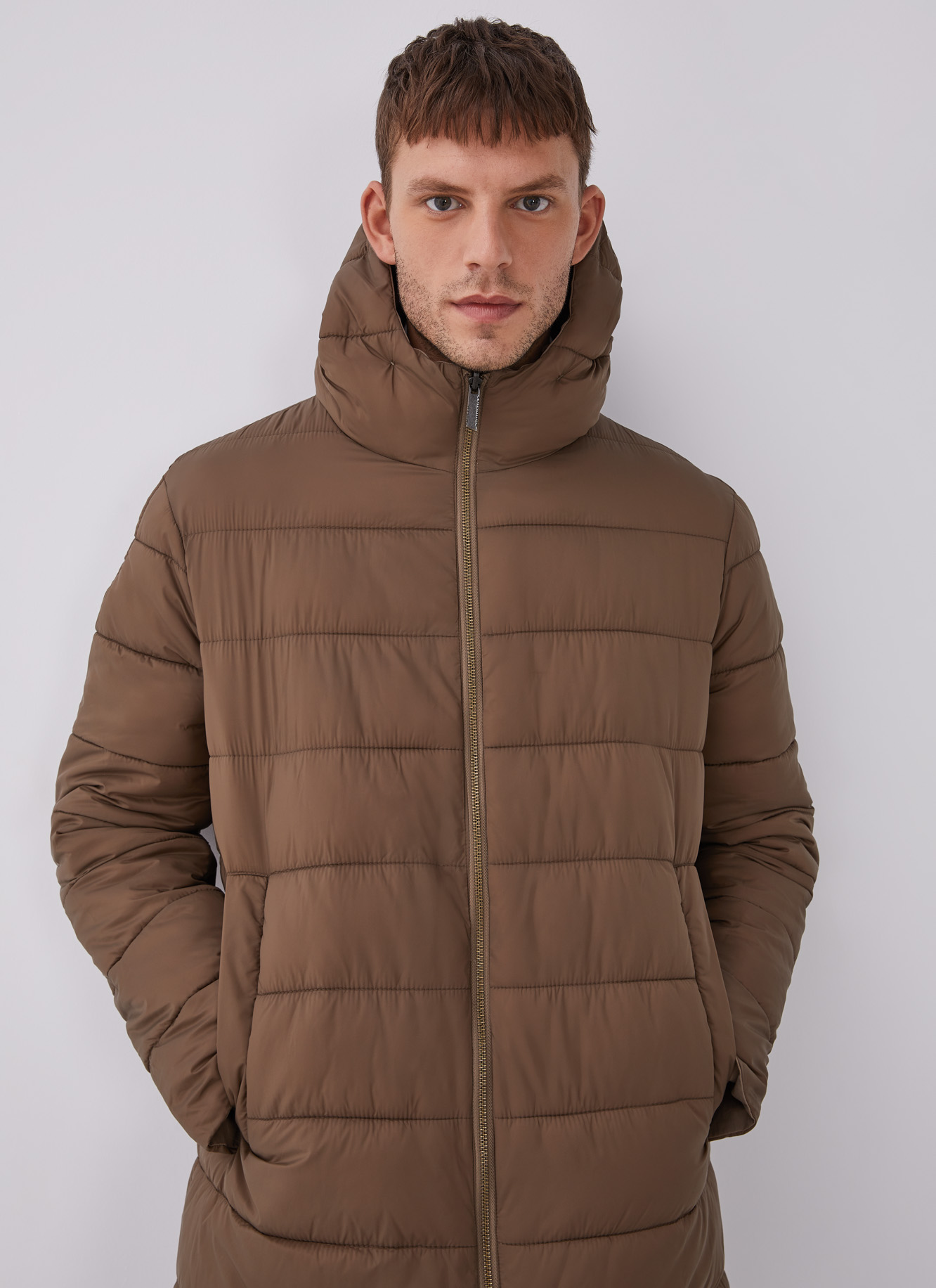 Reversible parka with hood image number 0