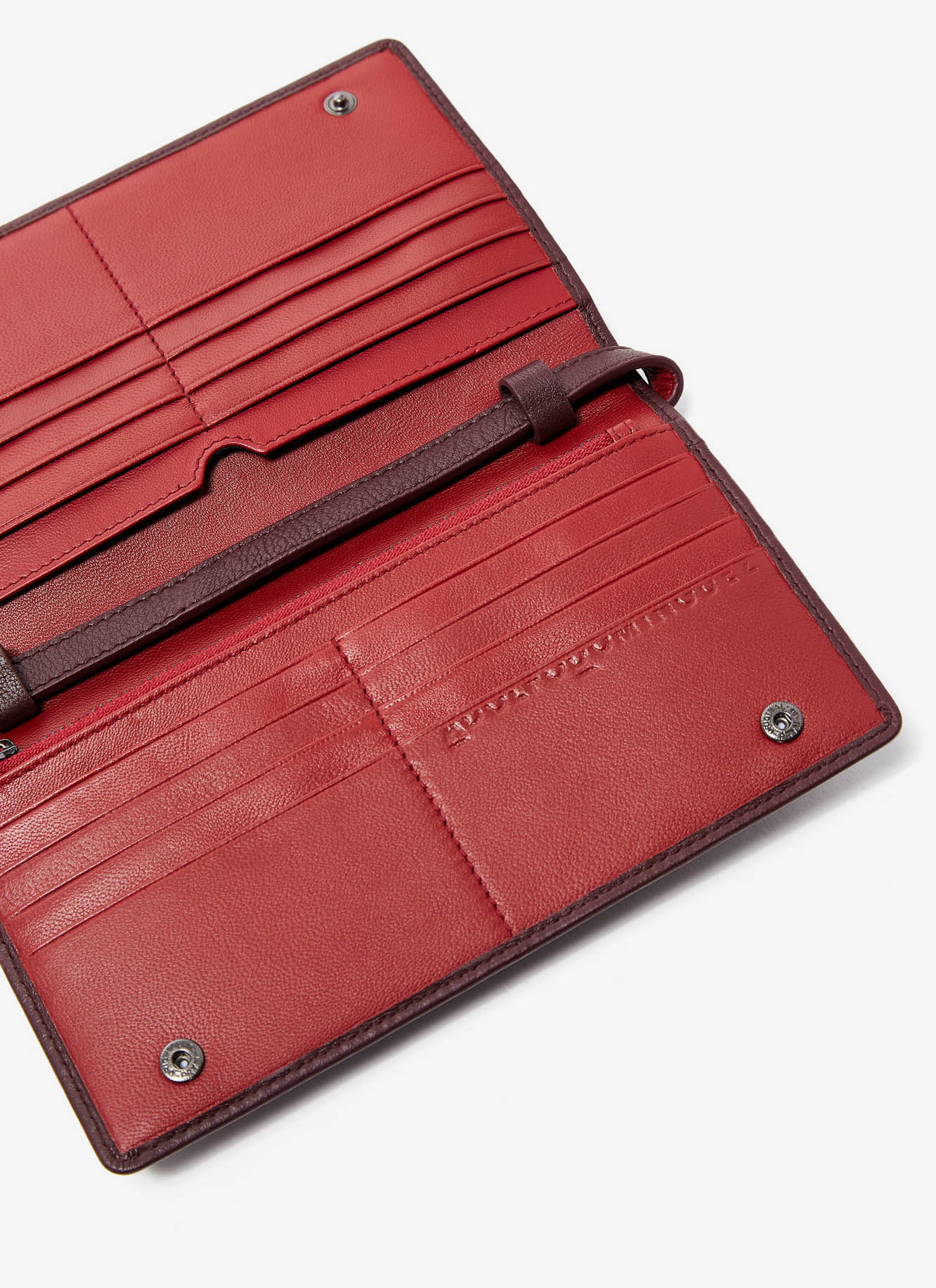 Two-coloured clutch in nappa leather image number 2