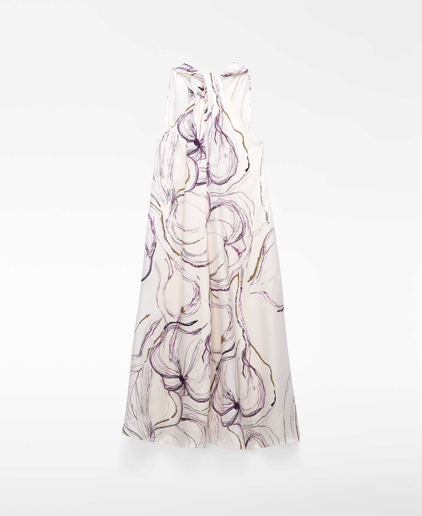 Vestido estampado escote pico image number 5