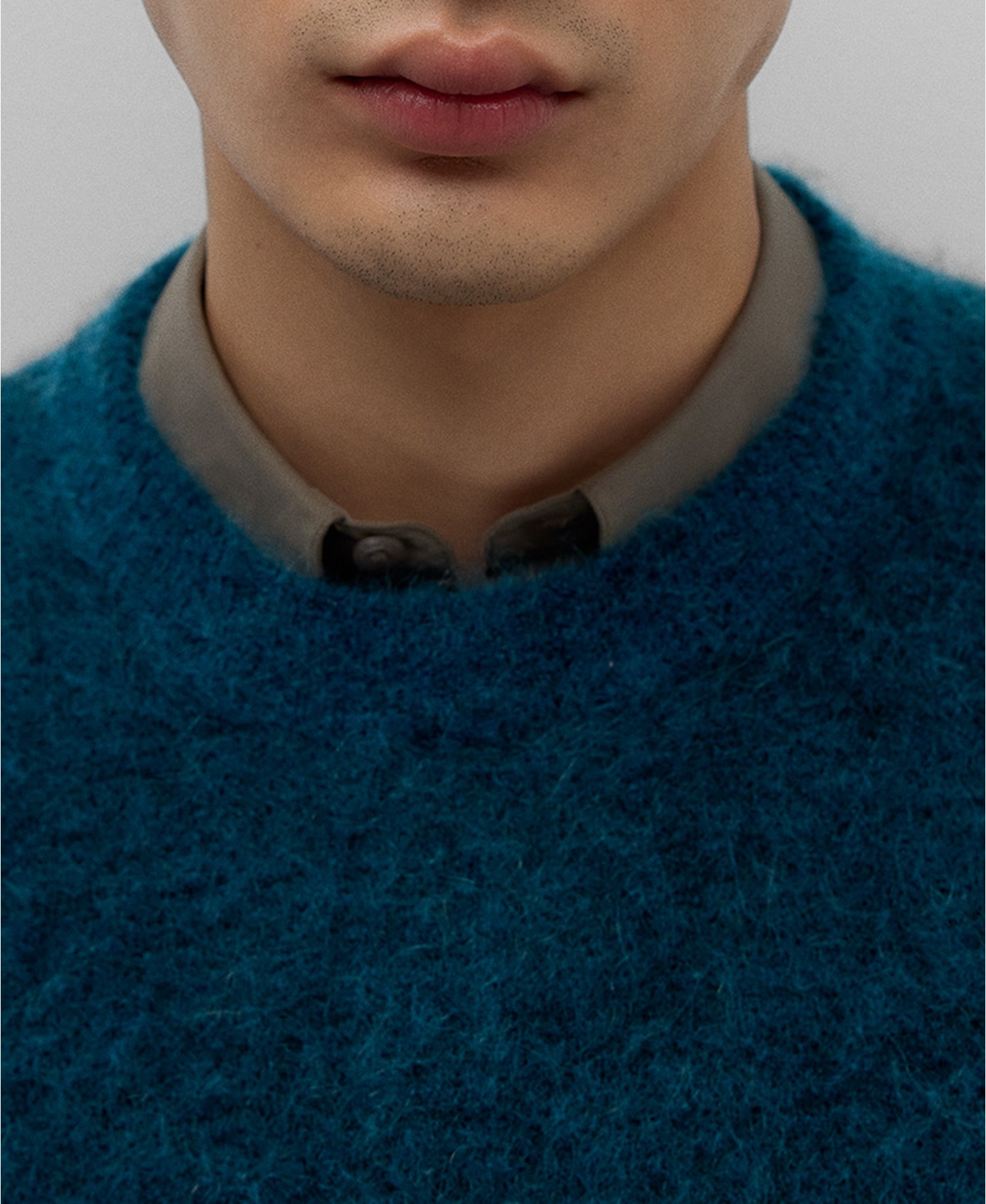 Mohair blend sweater man image number 3