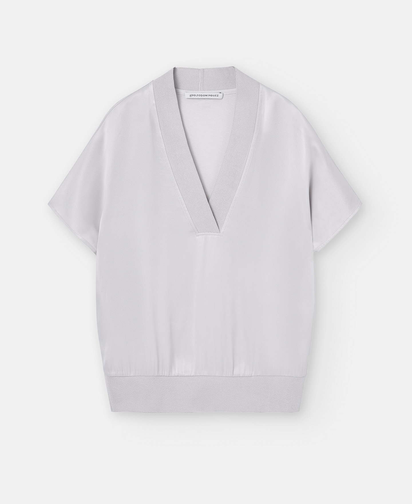 Elasticated waistband viscose T-shirt image number 4