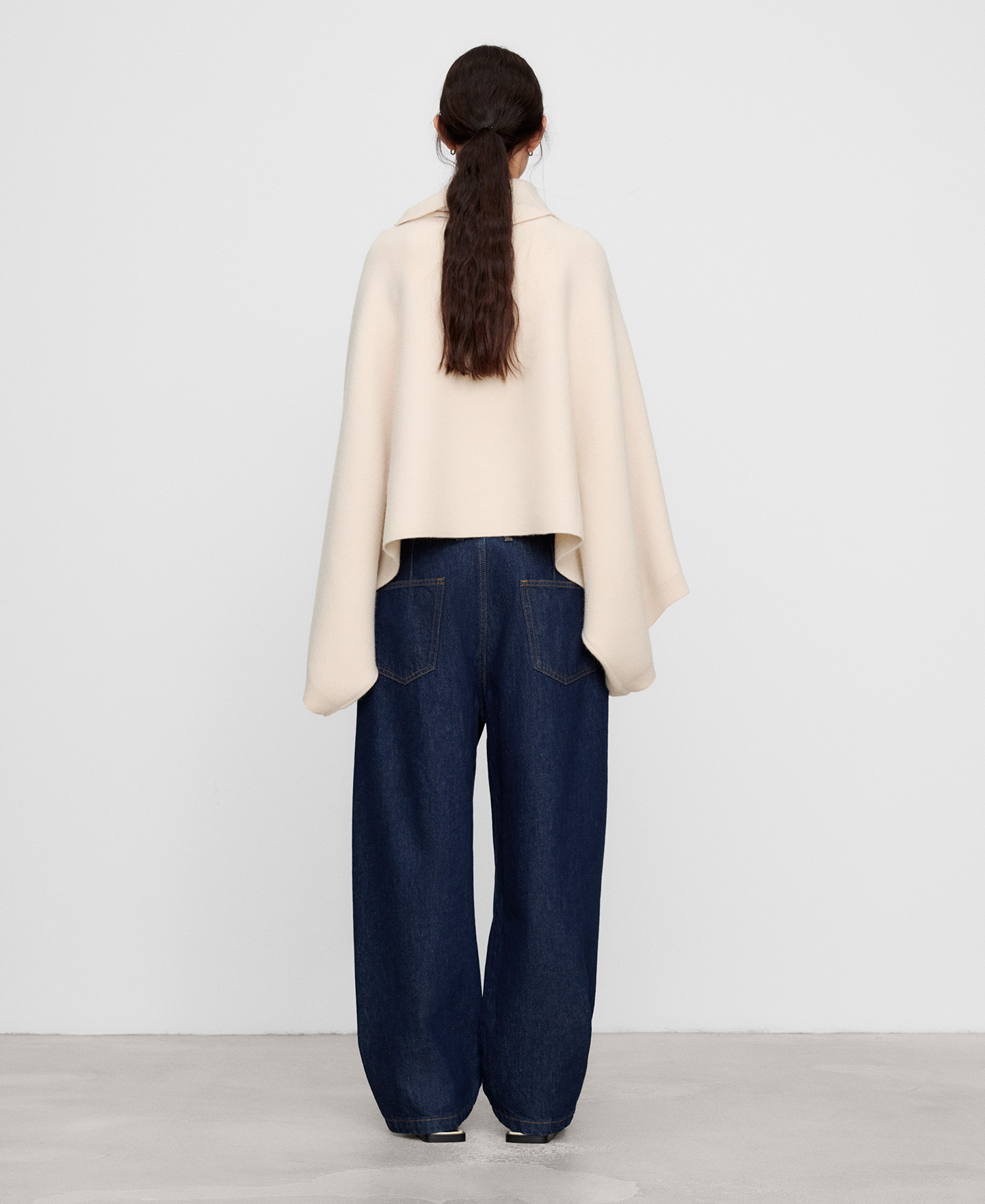 Merino wool cape jacket image number 2