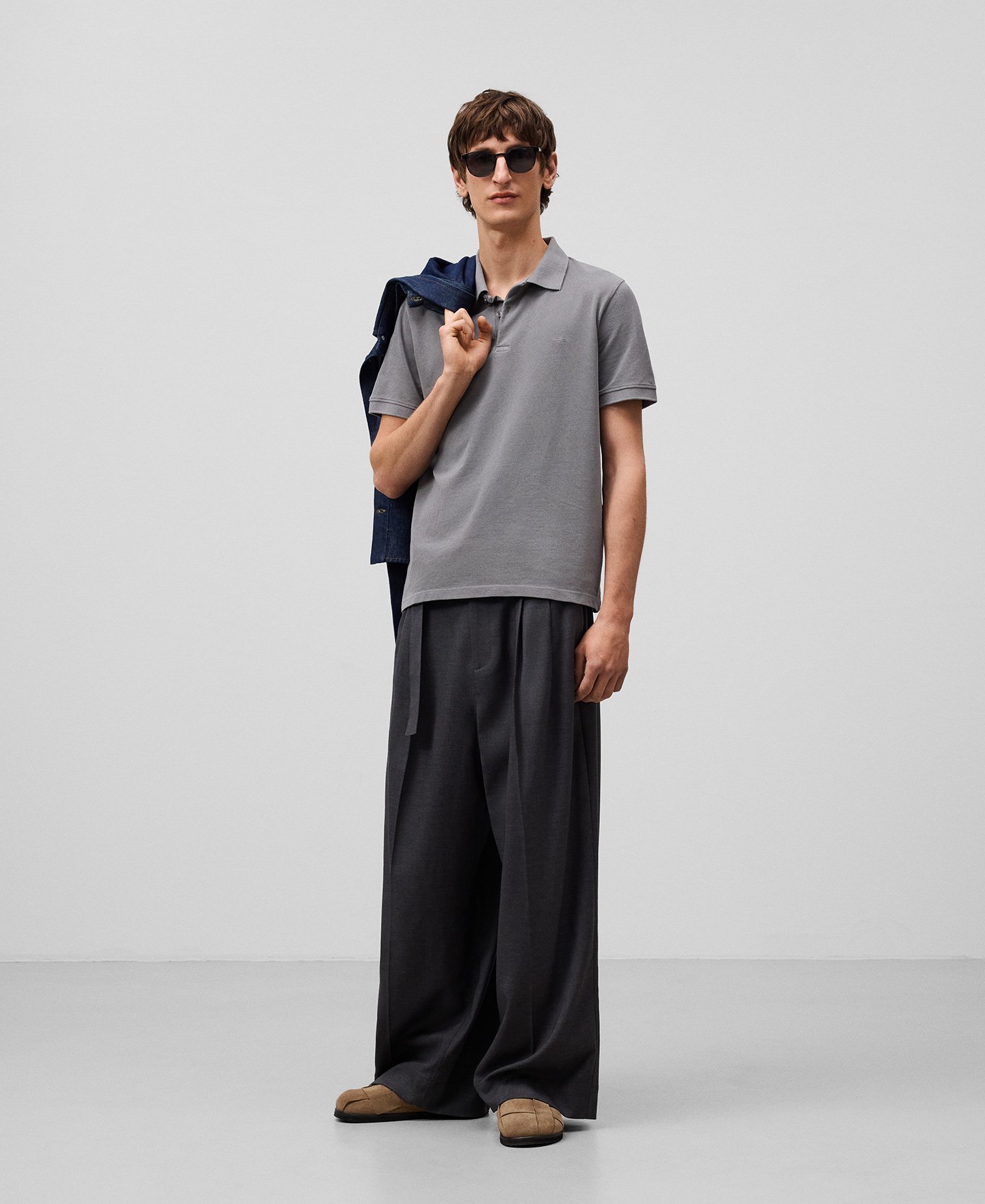 Polo regular fit piqué algodón hombre image number 1