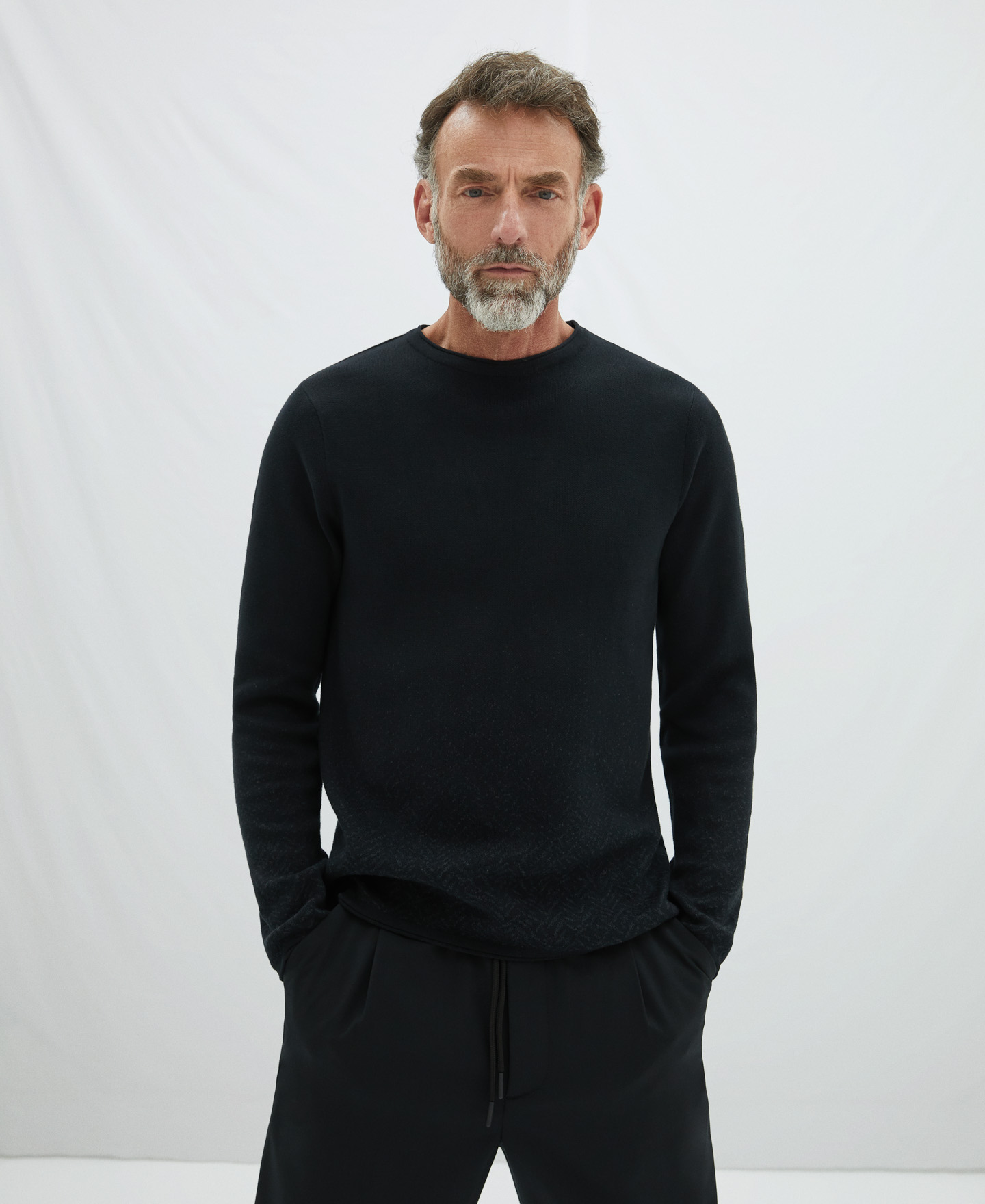 Organic cotton degraded sweater image number 0