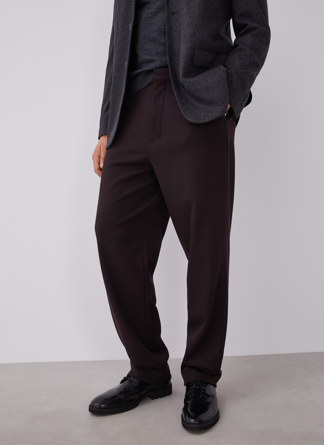 Micro corduroy oversize chino trousers image number 3