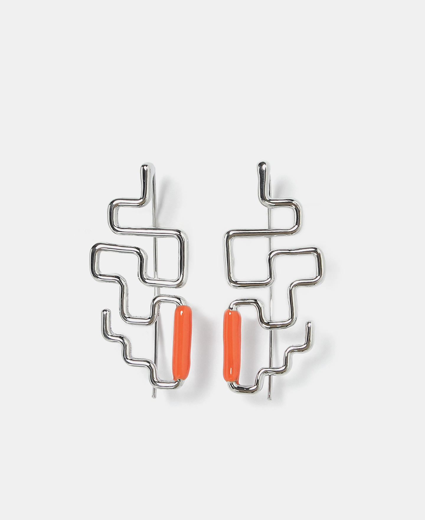 Pendientes laberinto en zinc image number 0