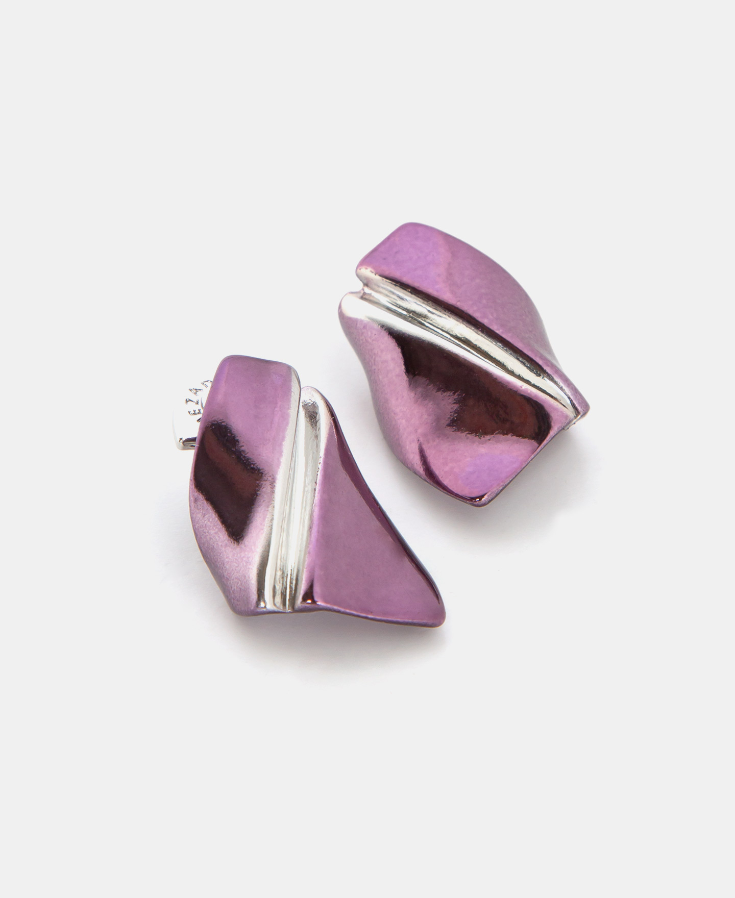 Zinc crack twist earrings image number 1