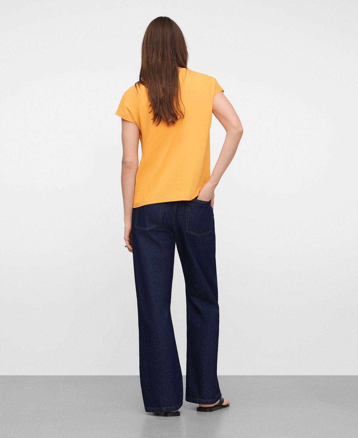 Camiseta com decote em V PYRATEX&reg; Algod&atilde;o Espanhol image number 2