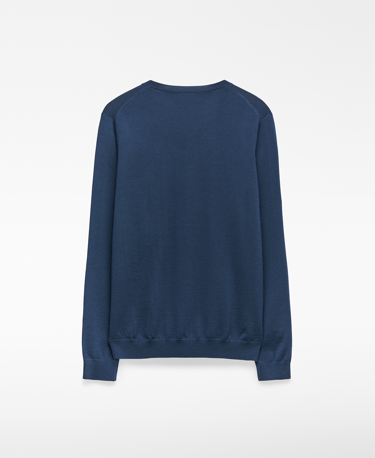 Pull à col en V en laine mérinos pour homme image number 5