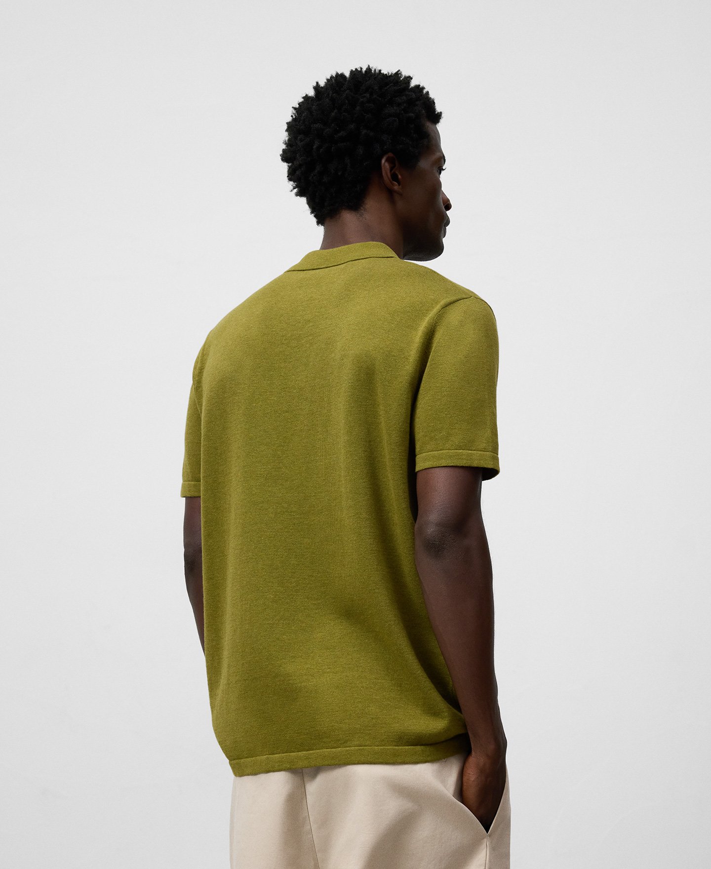 Polo jaspeado regular fit homem image number 2